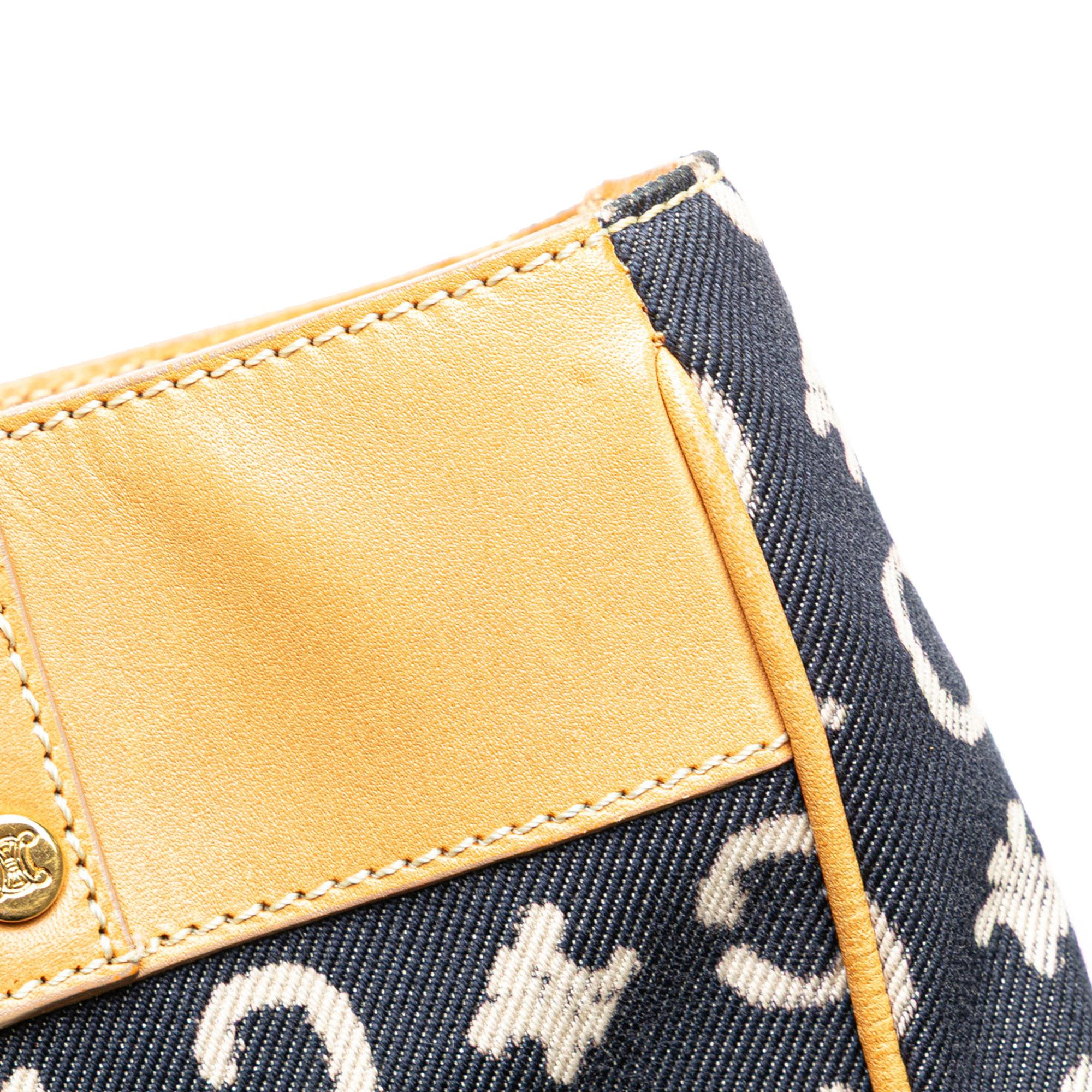 Celine C Macadam Denim Handbag