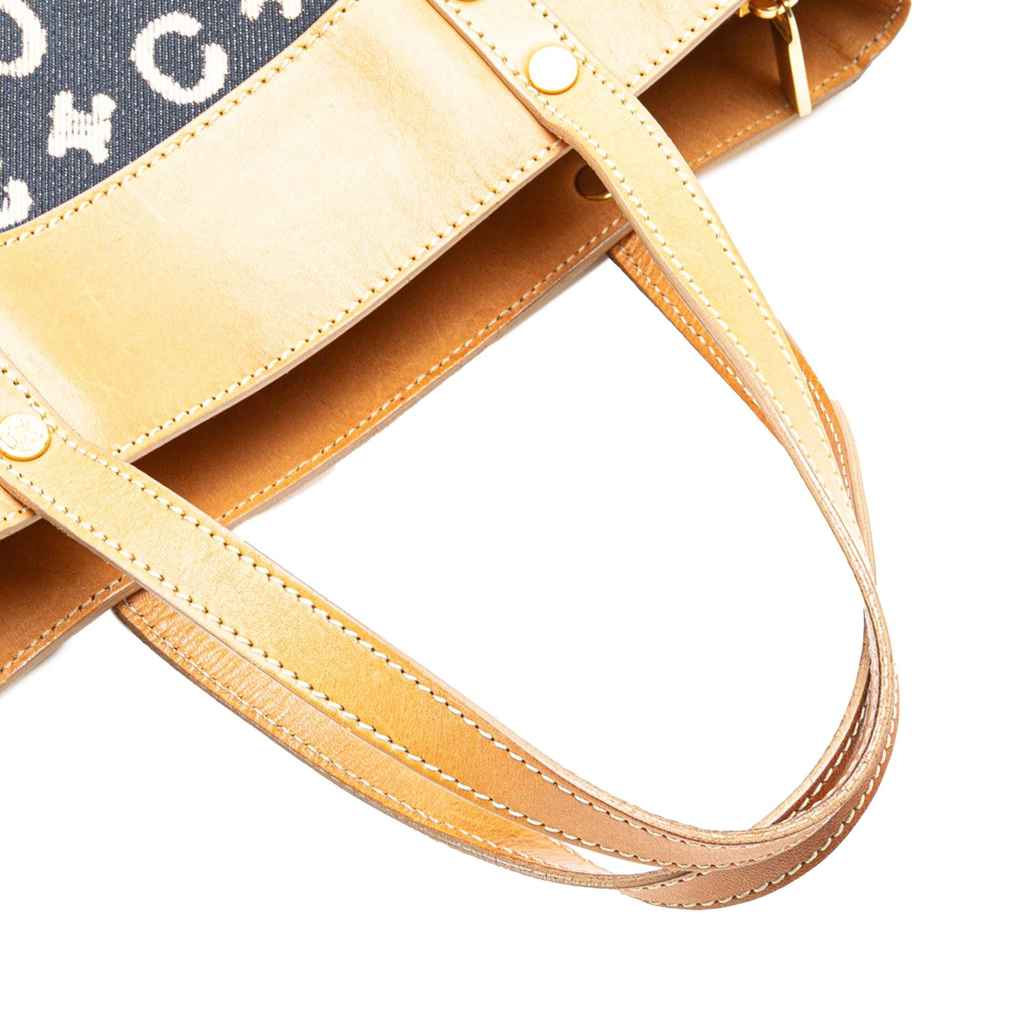 Celine C Macadam Denim Handbag