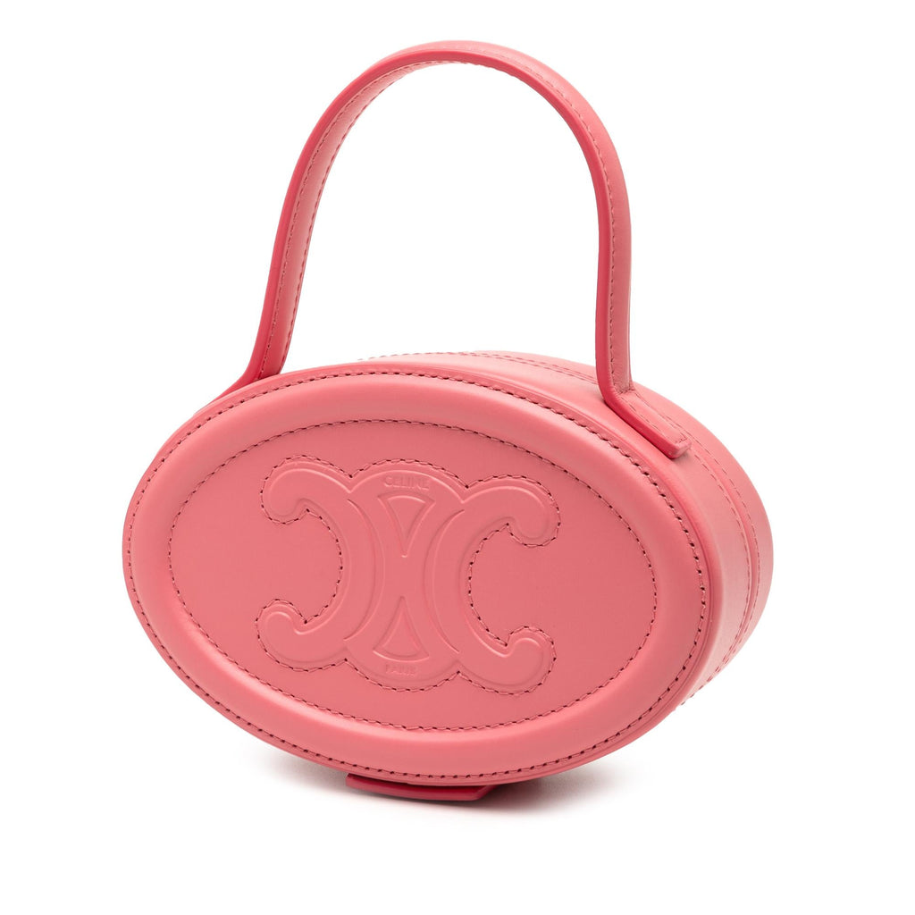 Celine Calfskin Cuir Triomphe Oval Handbag