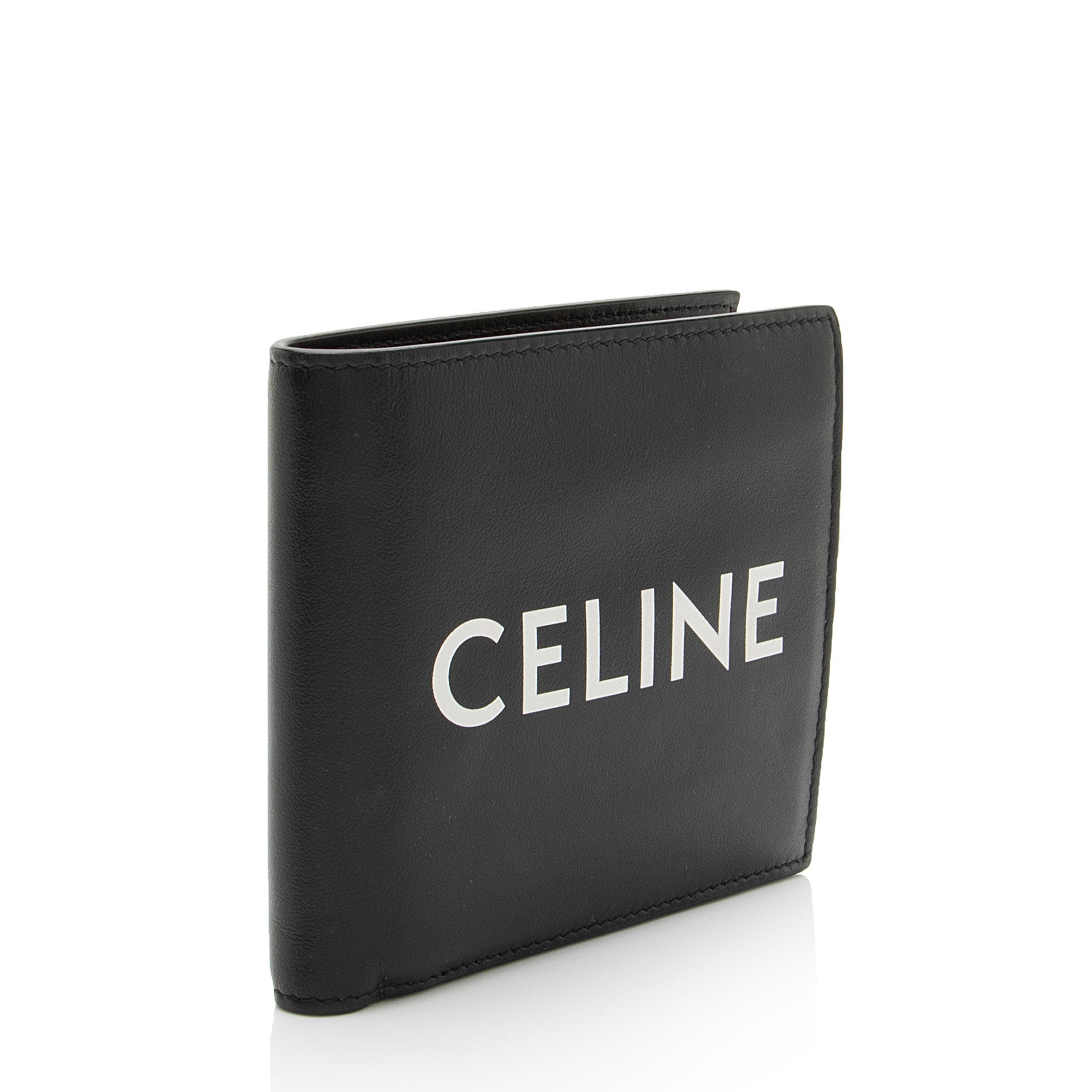 Celine Calfskin Logo Bifold Wallet