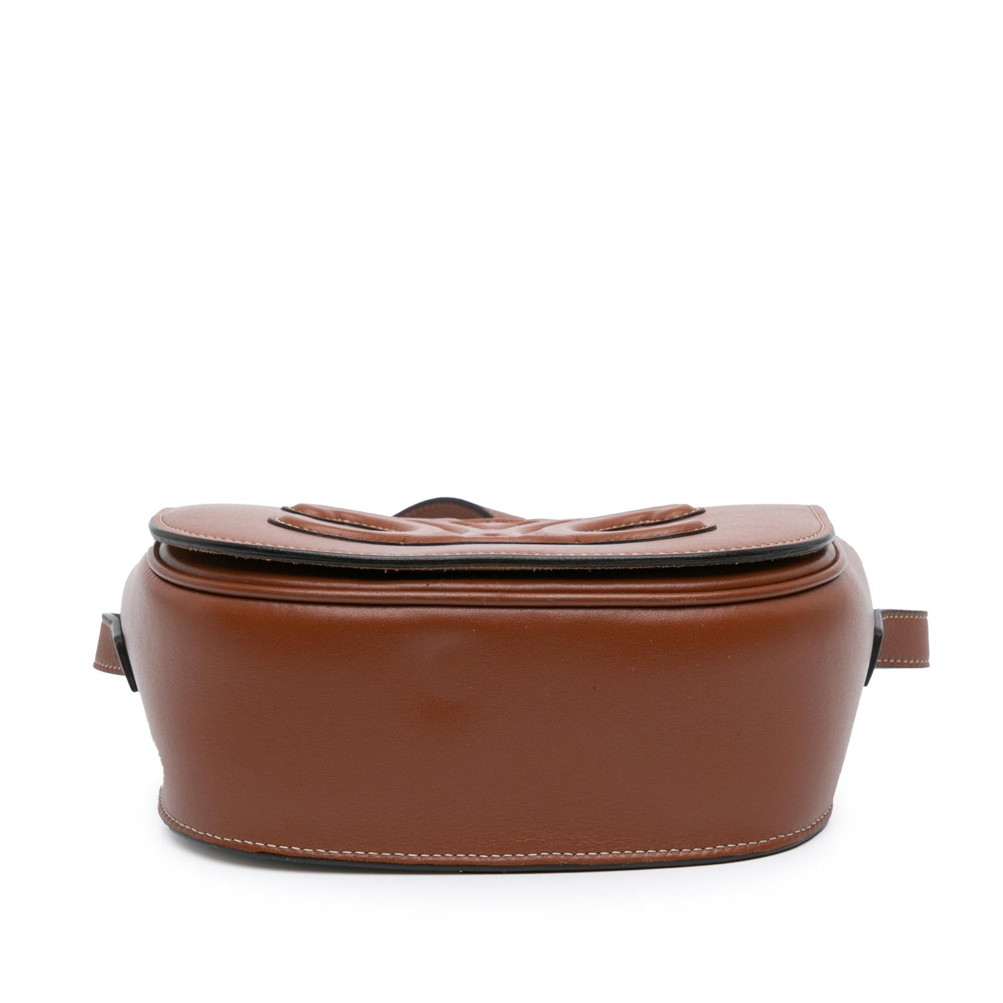 Celine Calfskin Triomphe Folco Crossbody