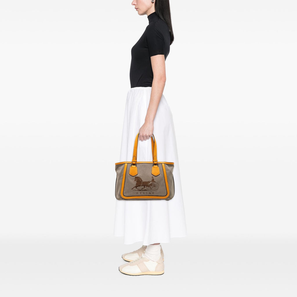 Celine Canvas Carriage Tote