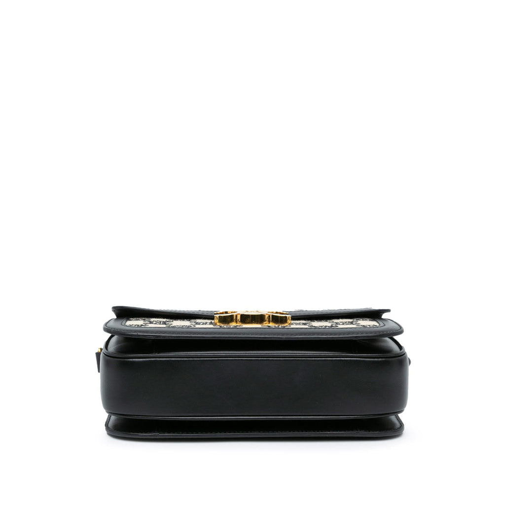 Celine Classique Embroidered Canvas Triomphe Crossbody