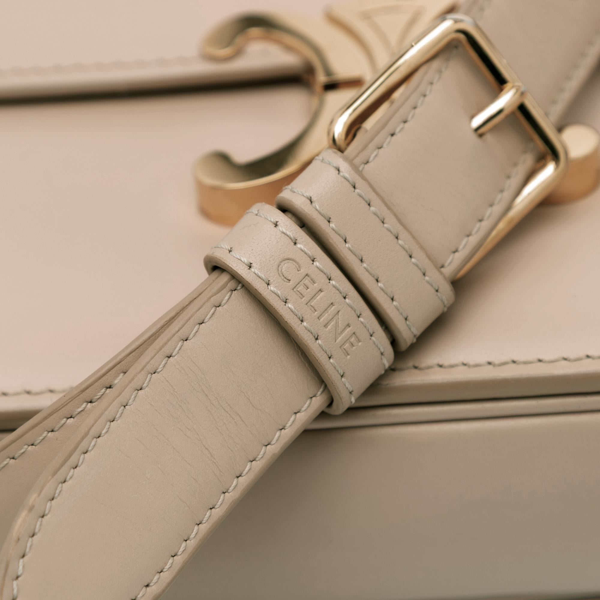 Celine Classique Shiny Calfskin Triomphe Crossbody