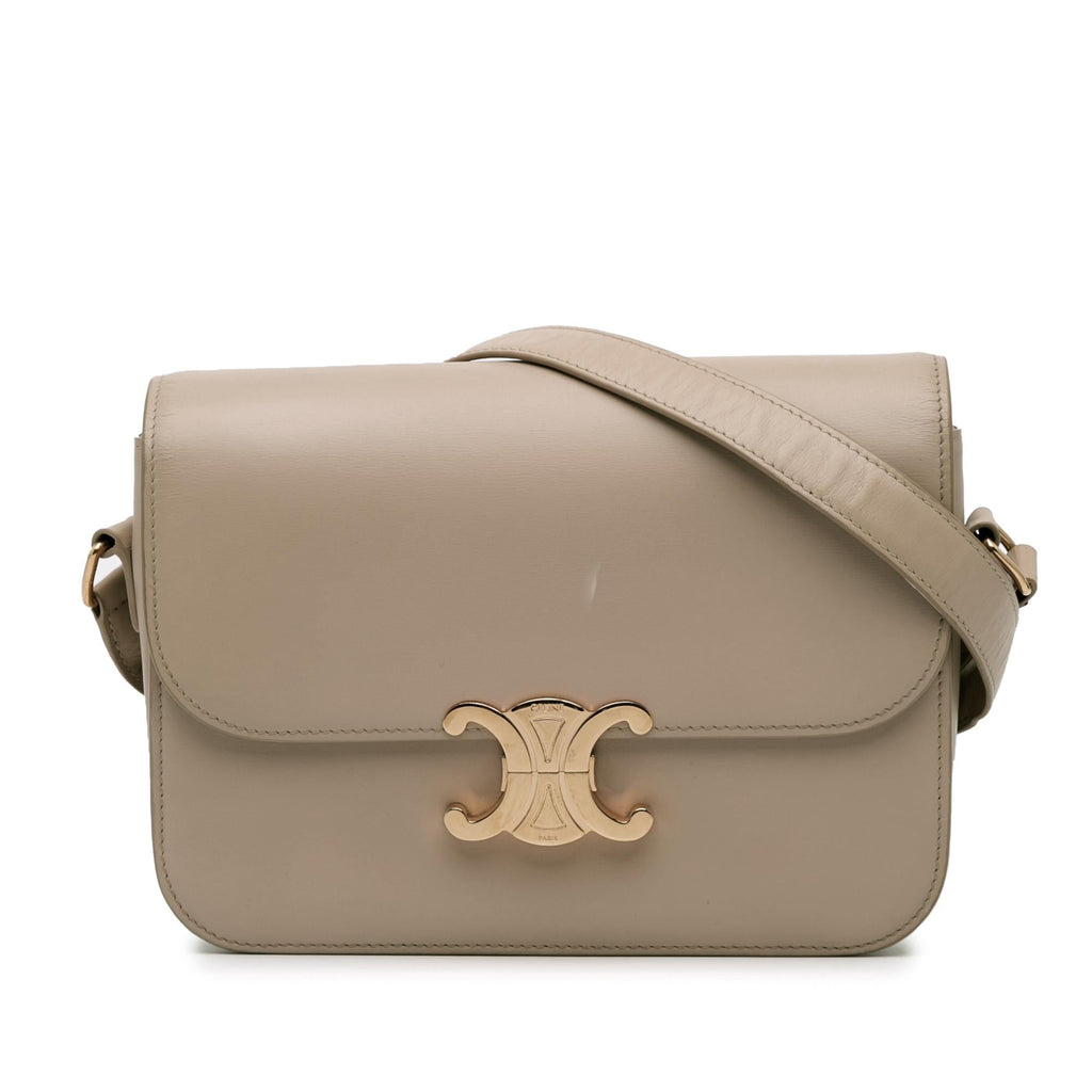 Celine Classique Shiny Calfskin Triomphe Crossbody