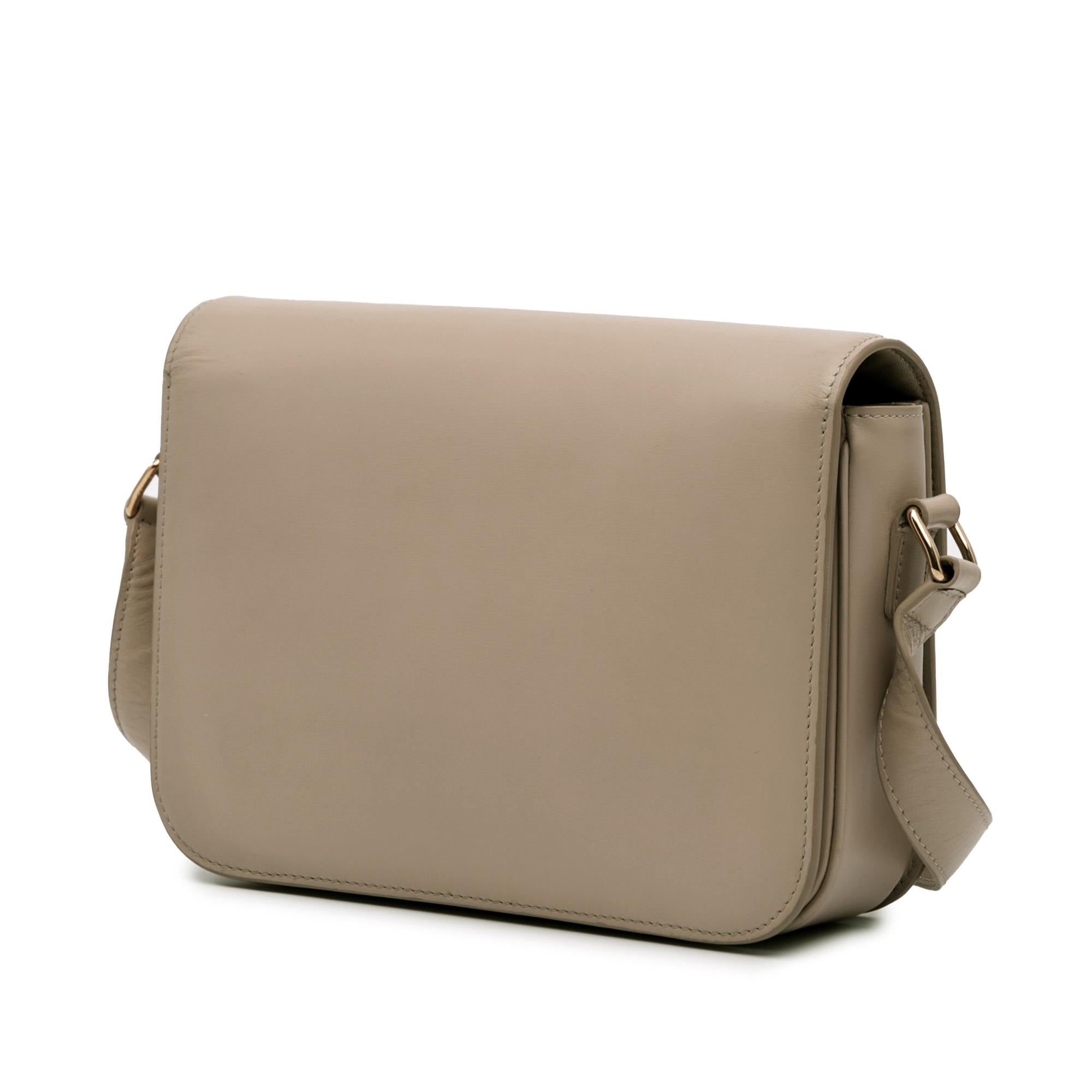 Celine Classique Shiny Calfskin Triomphe Crossbody
