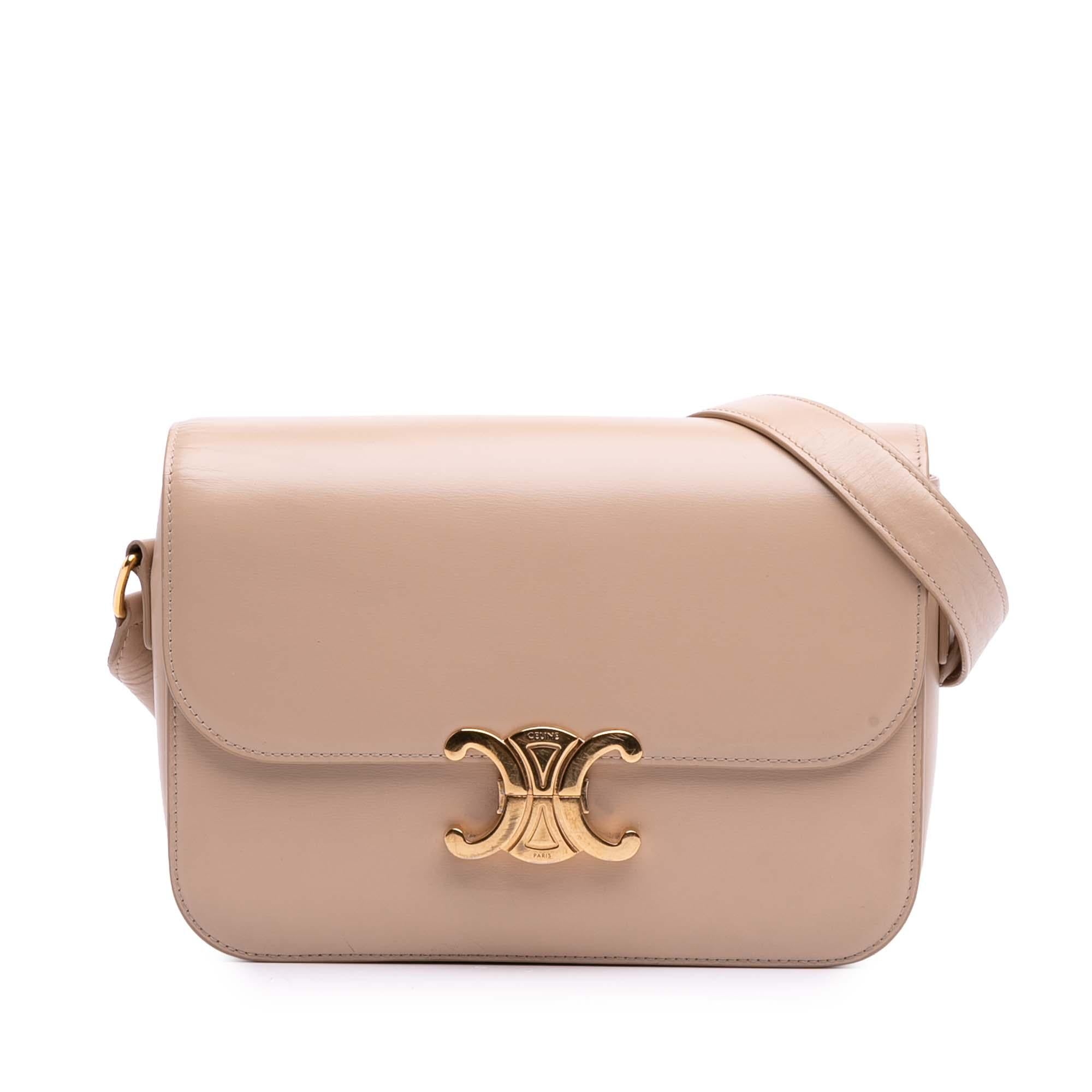 Celine Classique Shiny Calfskin Triomphe Crossbody