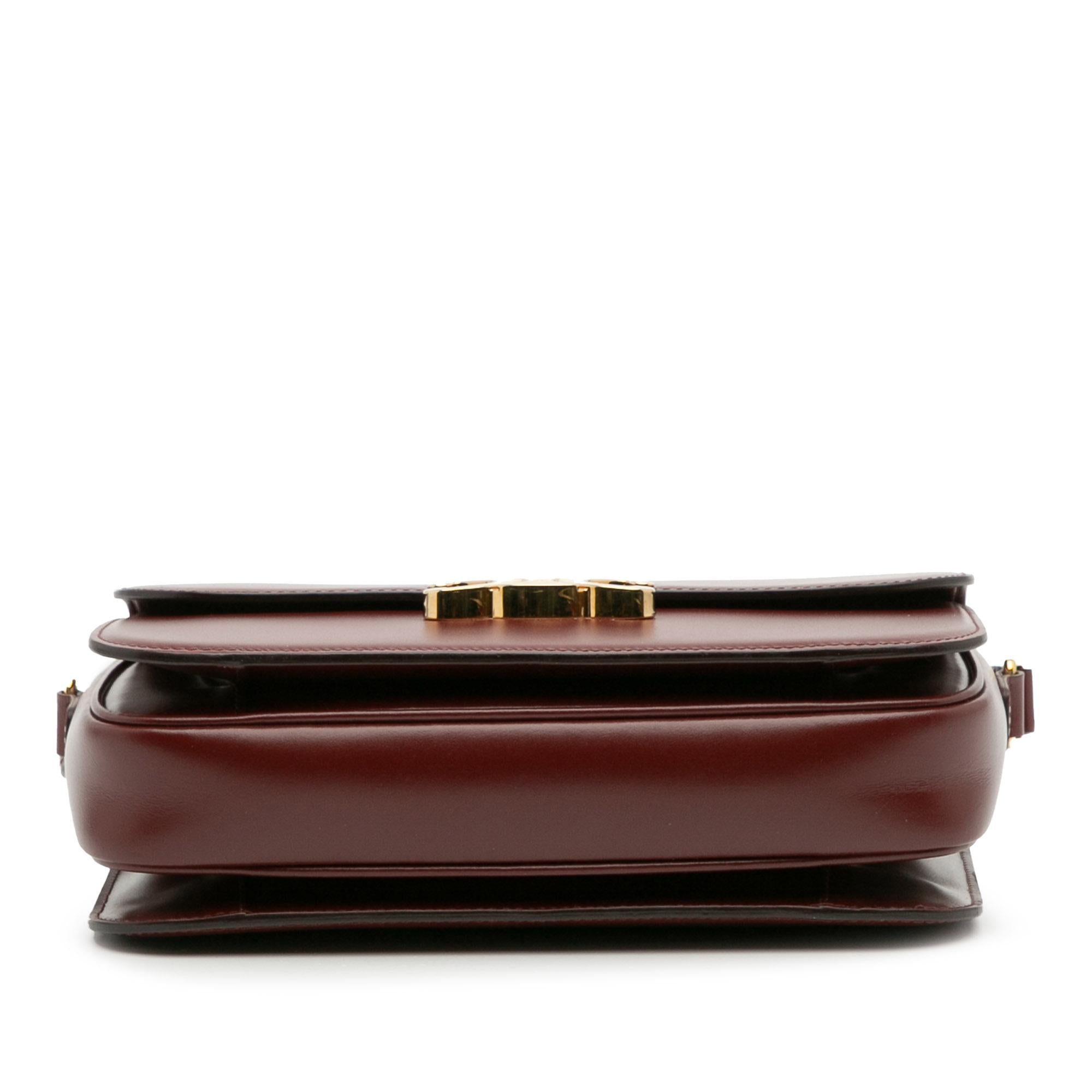 Celine Classique Shiny Calfskin Triomphe Crossbody