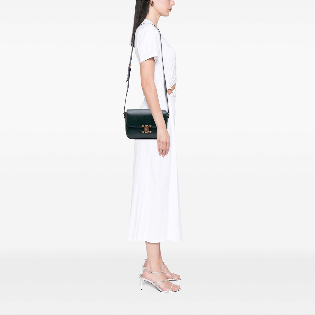 Celine Classique Shiny Calfskin Triomphe Crossbody