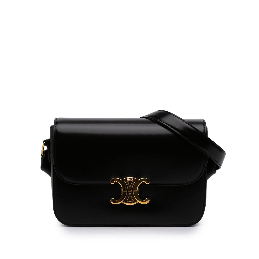 Celine Classique Shiny Calfskin Triomphe Crossbody