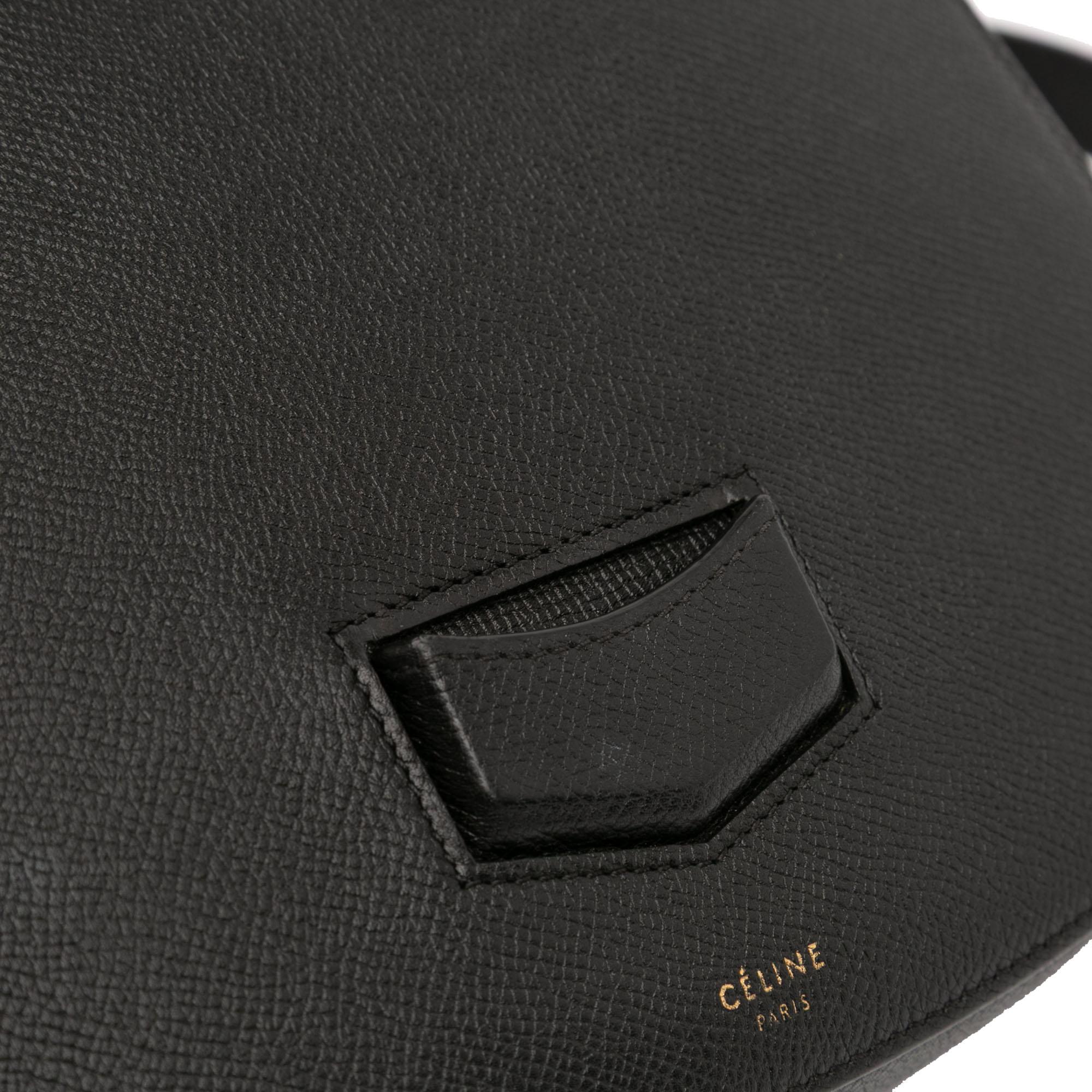 Celine Compact Grained Calfskin Trotteur Crossbody