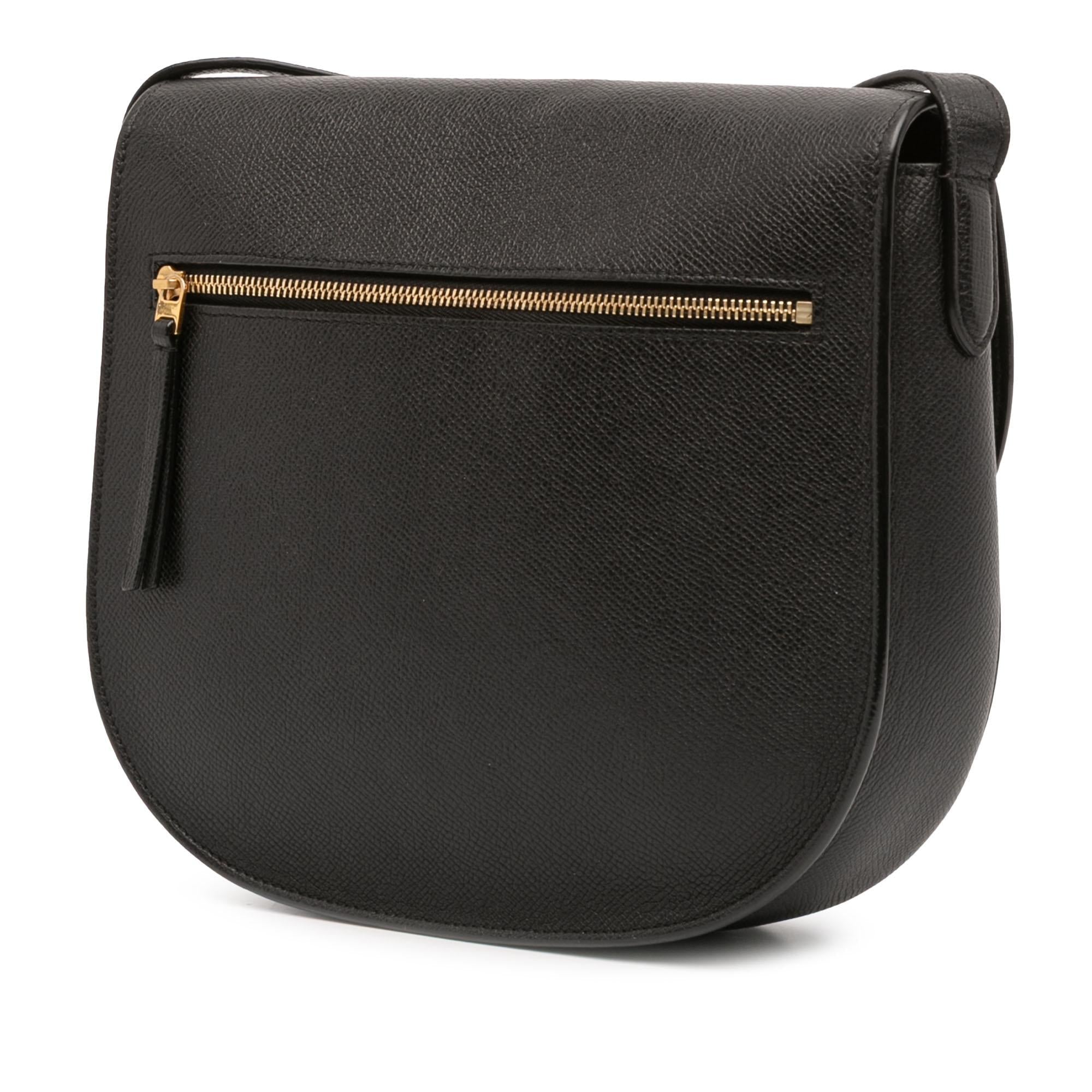 Celine Compact Grained Calfskin Trotteur Crossbody