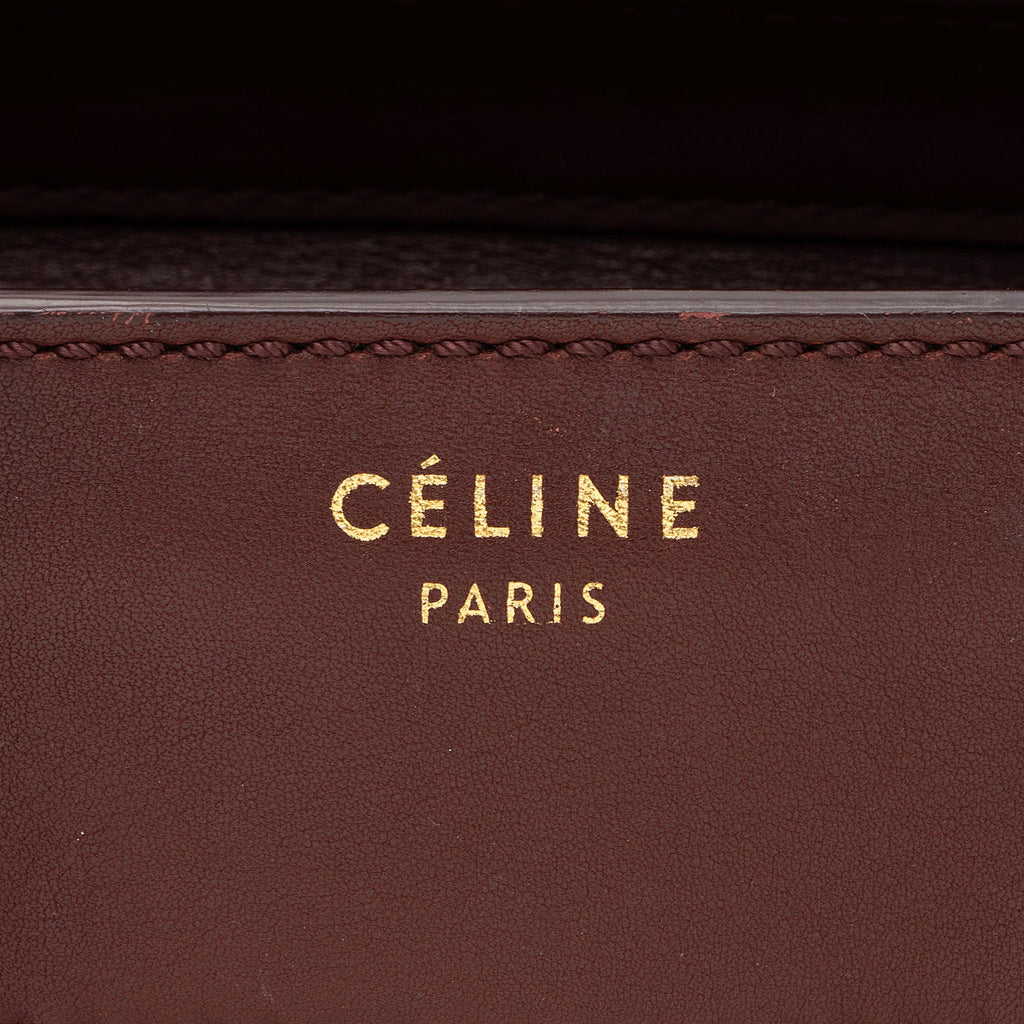 Celine Drummed Calfskin Mini Luggage Tote (SHF-20CRG5)