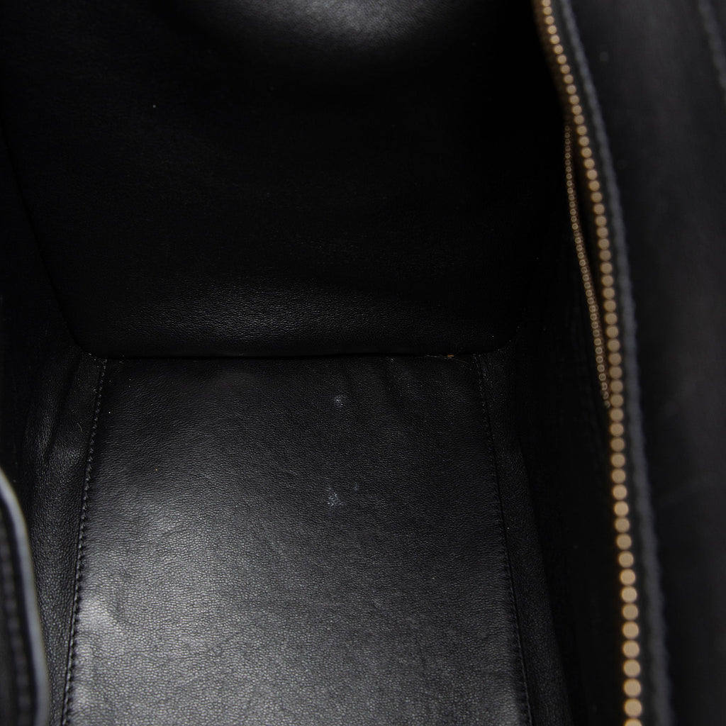 Celine Drummed Calfskin Mini Luggage Tote (SHF-MoYYfB)