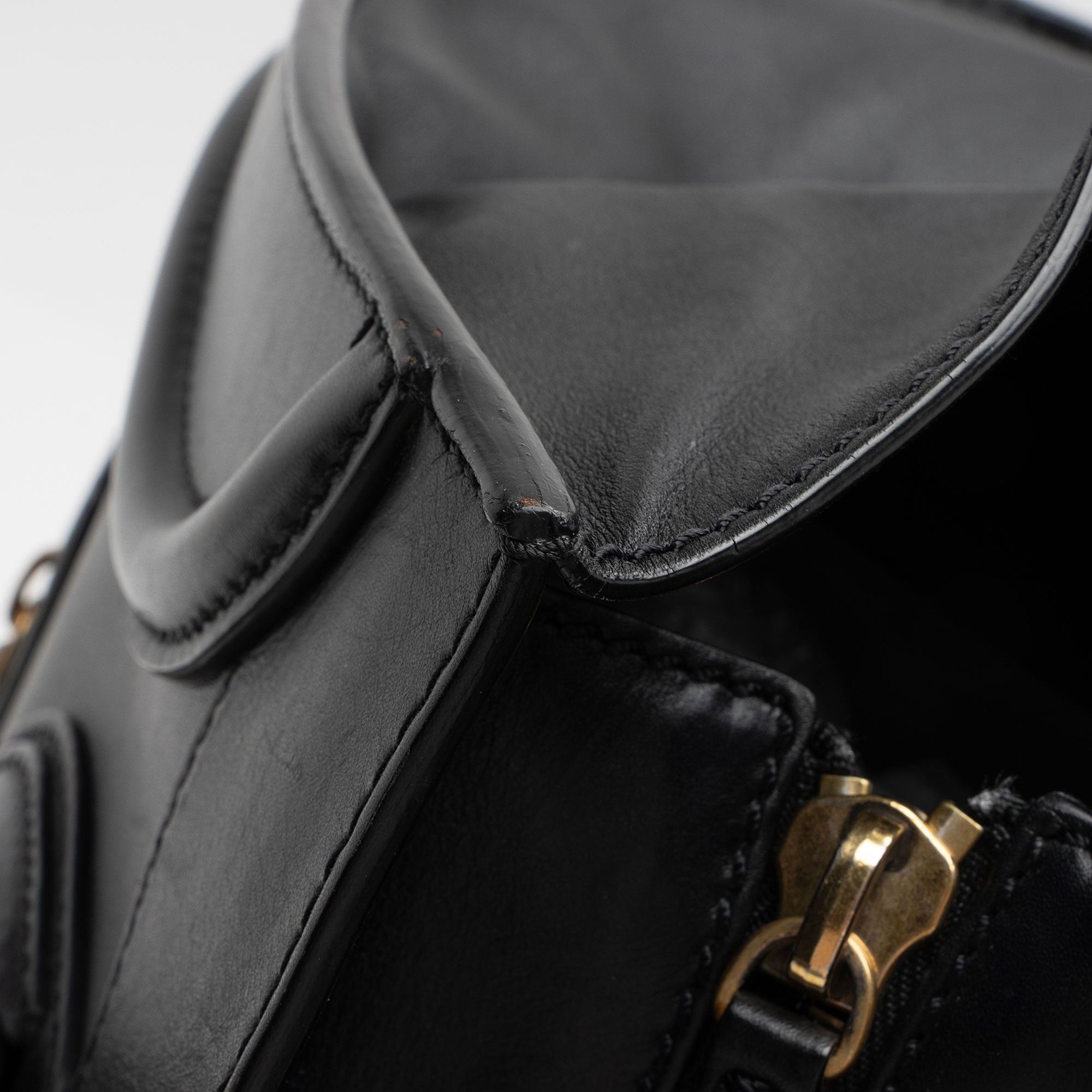 Celine Drummed Calfskin Mini Luggage Tote (SHF-MoYYfB)