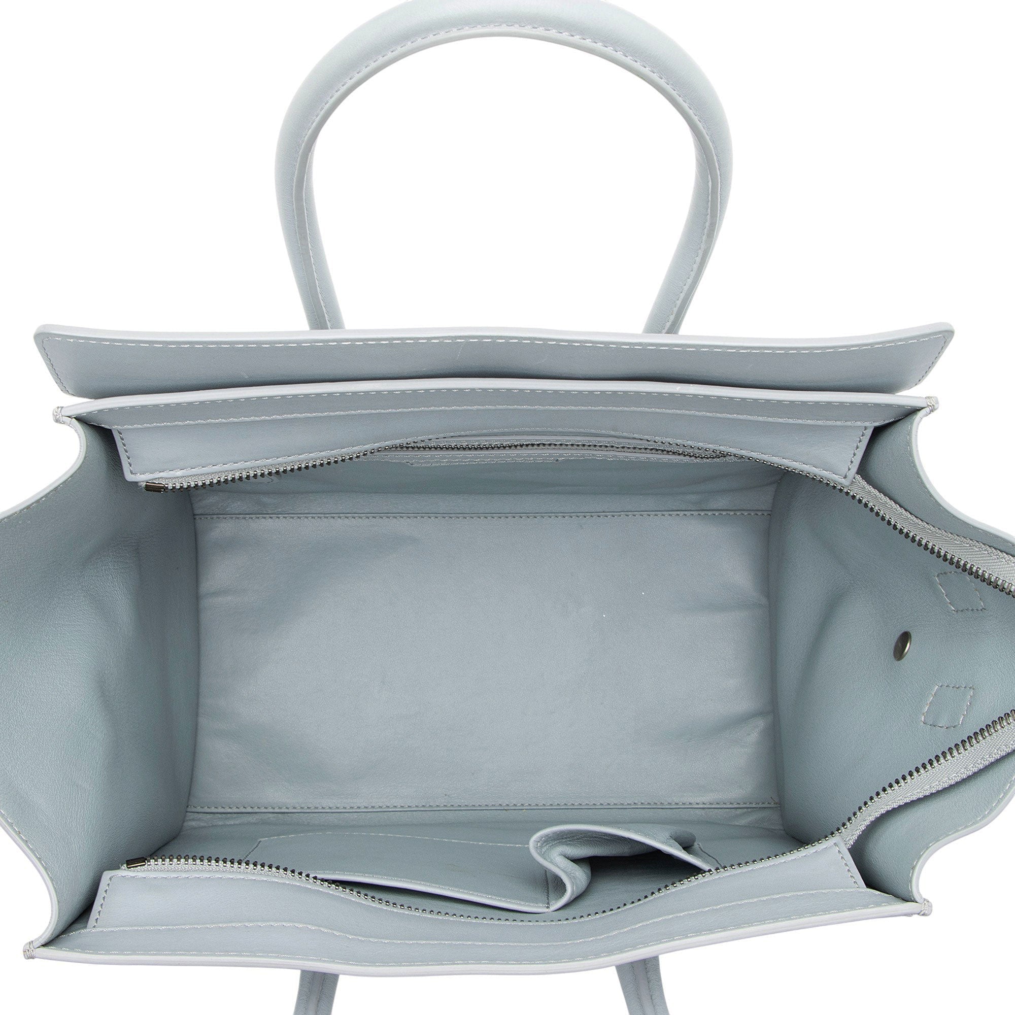 Celine Drummed Calfskin Mini Luggage Tote
