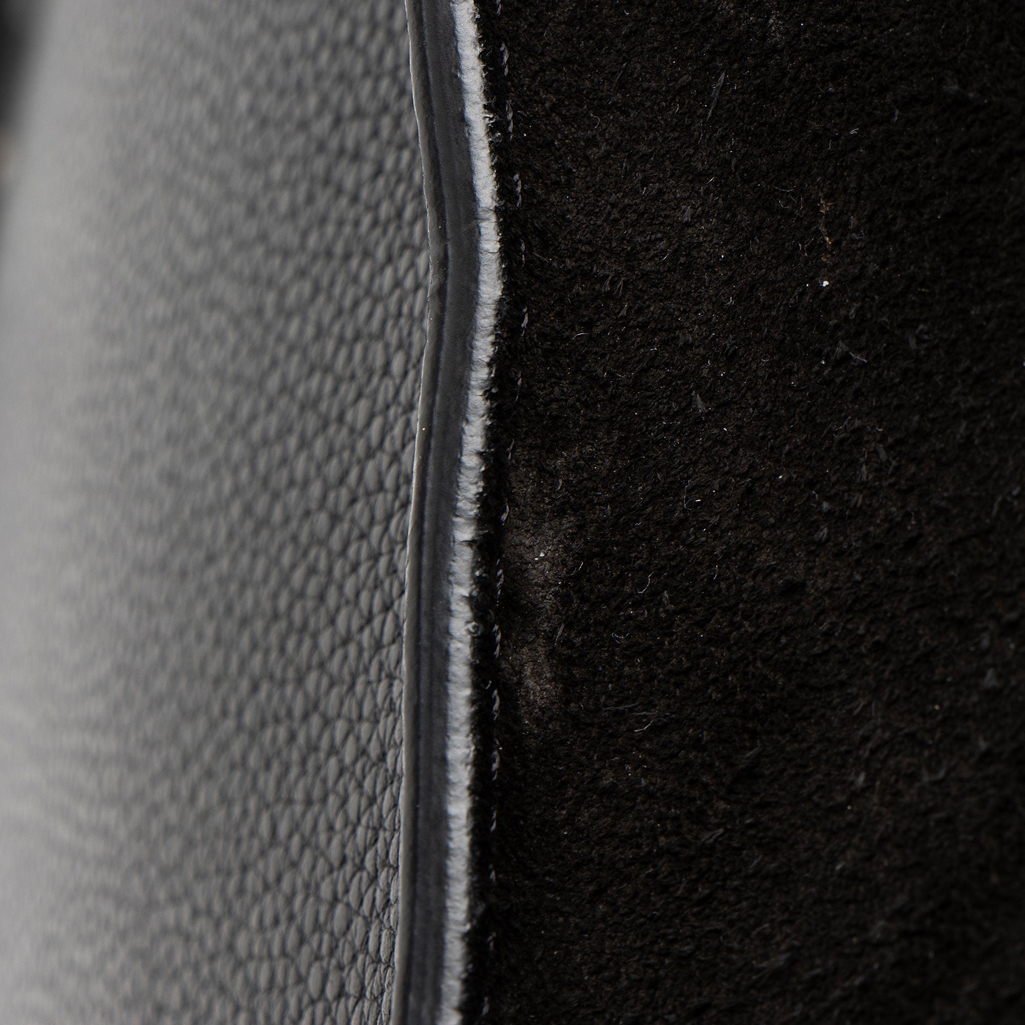 Celine Drummed Calfskin Suede Medium Trapeze Bag