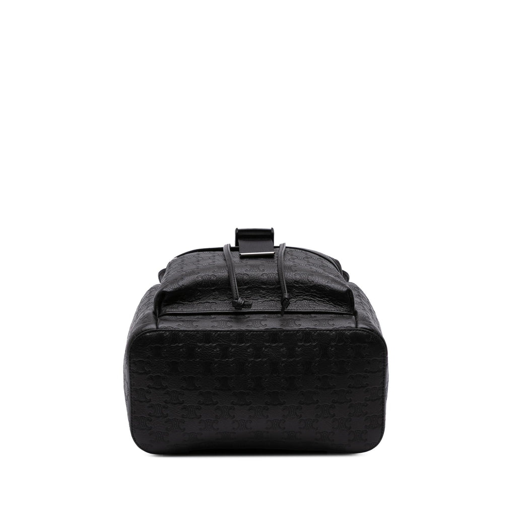 Celine Embossed Calfskin Triomphe Backpack