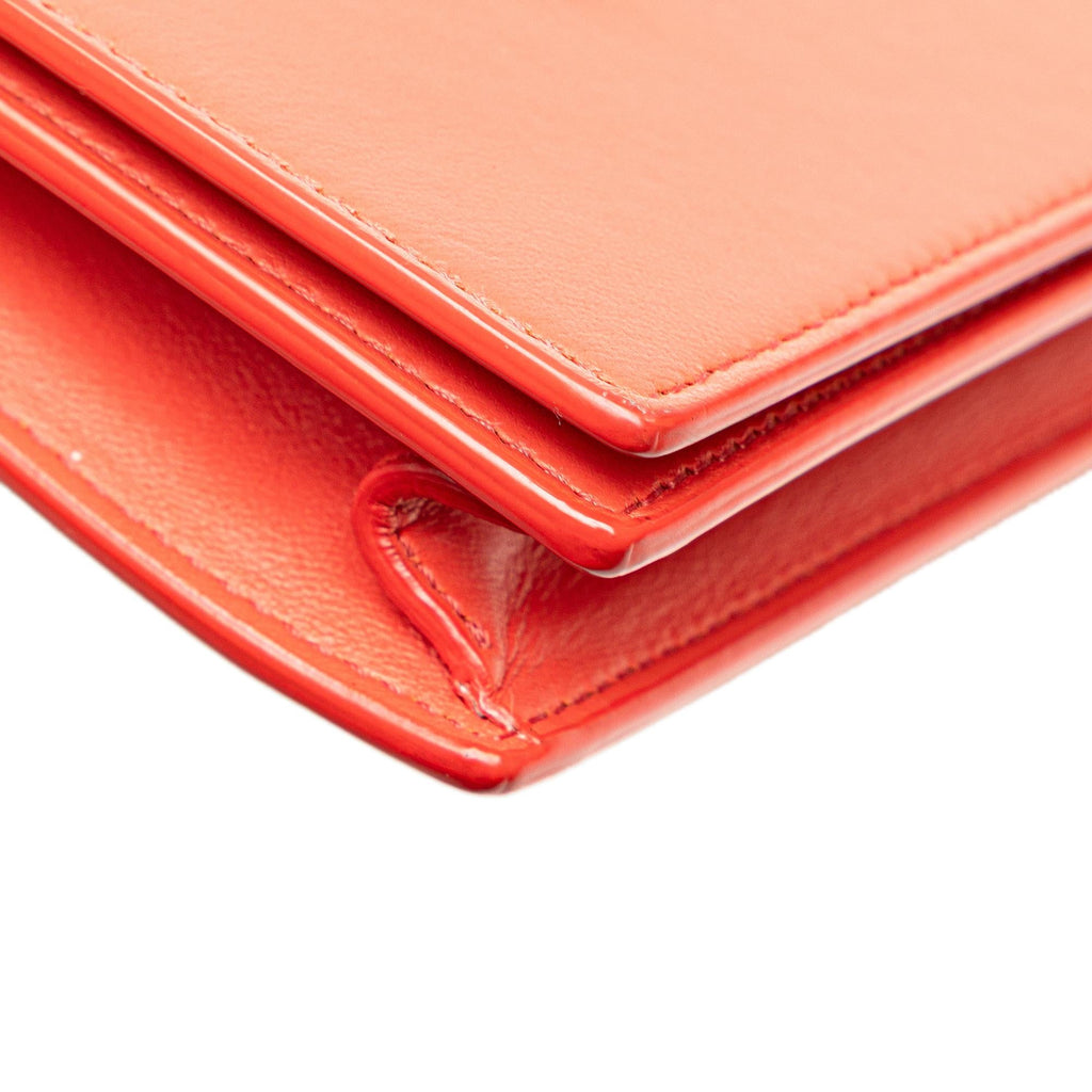 Celine Frame Leather Wallet on Chain