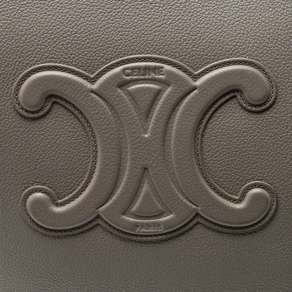 Celine Grained Calfskin Triomphe Cabas Anais Medium Tote