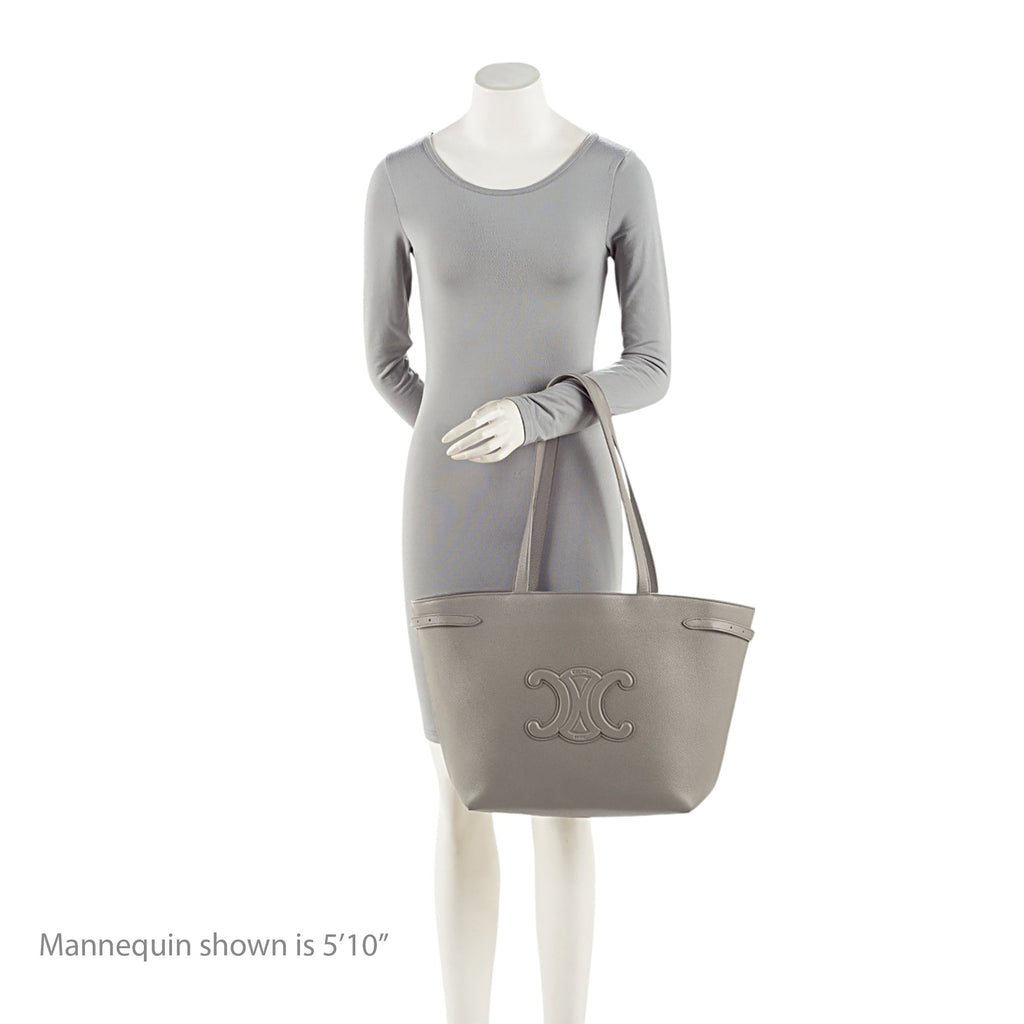 Celine Grained Calfskin Triomphe Cabas Anais Medium Tote