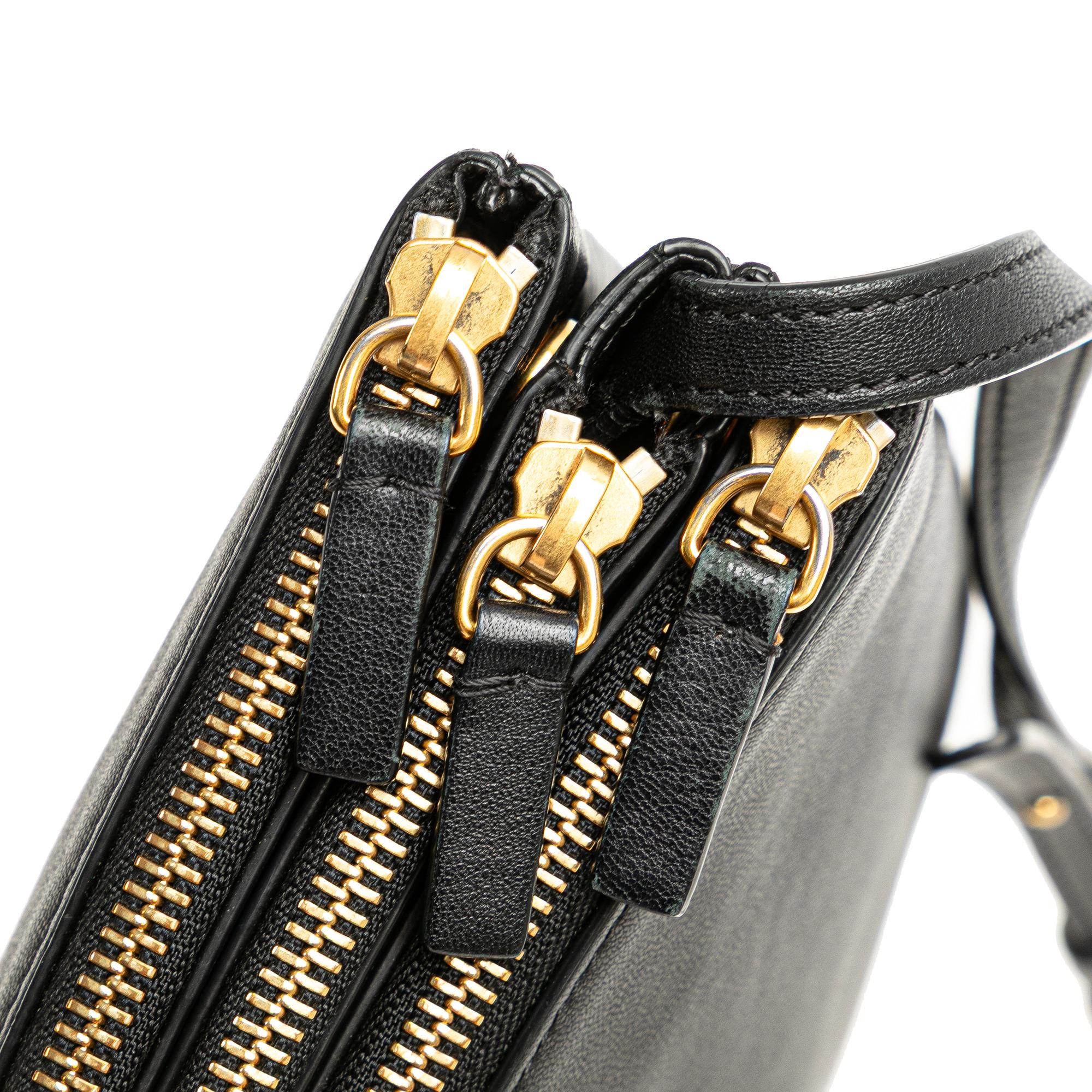 Celine Large Lambskin Trio Crossbody