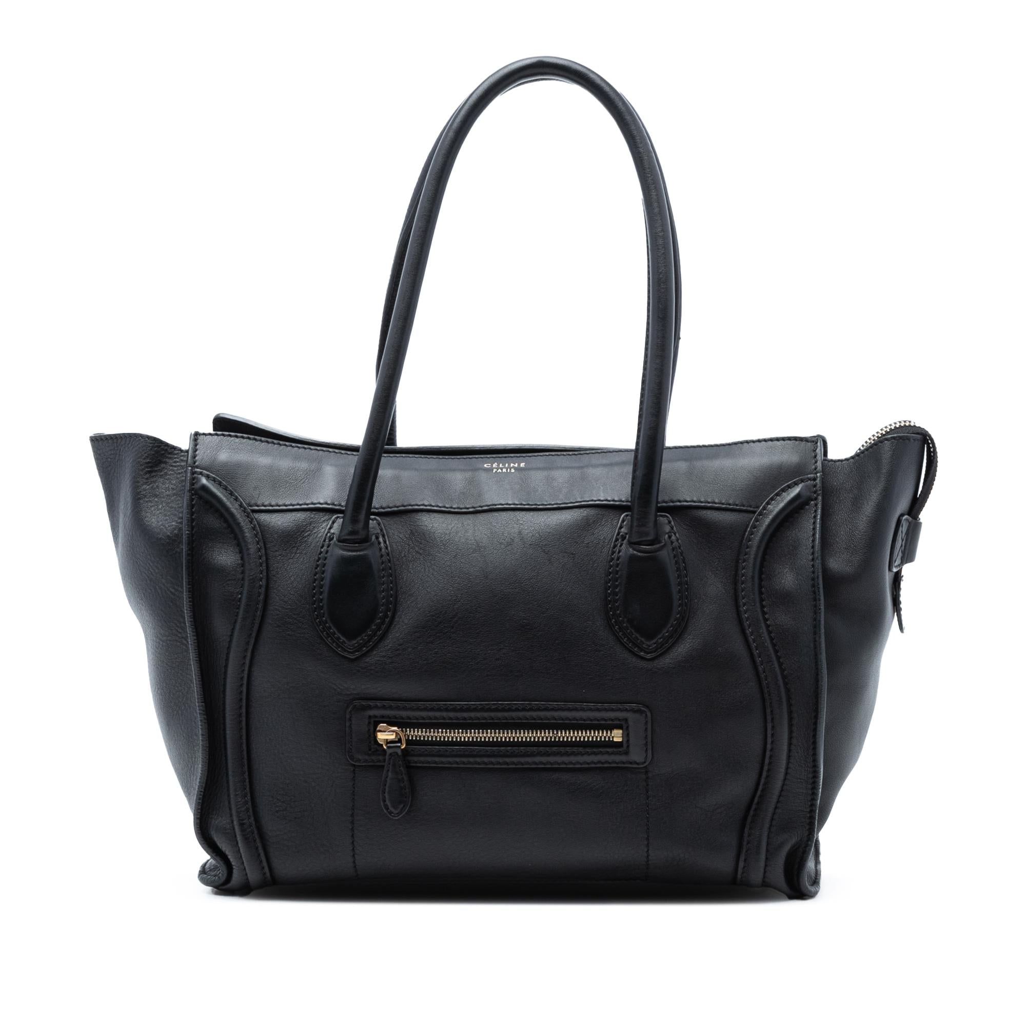 Celine Large Leather Phantom Luggage Tote