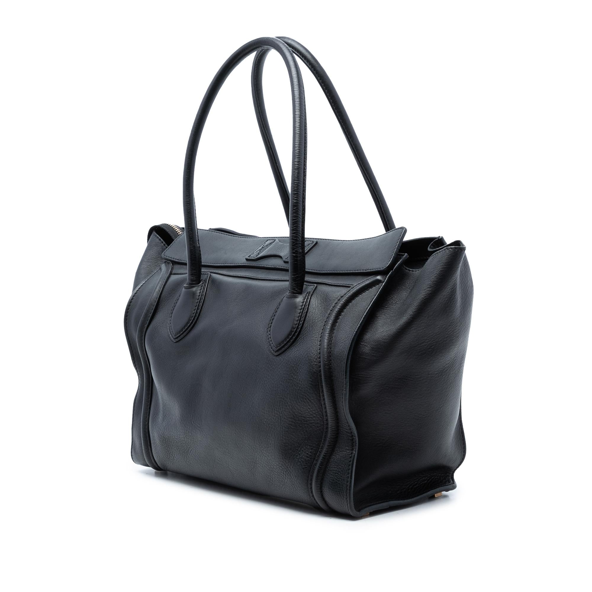 Celine Large Leather Phantom Luggage Tote