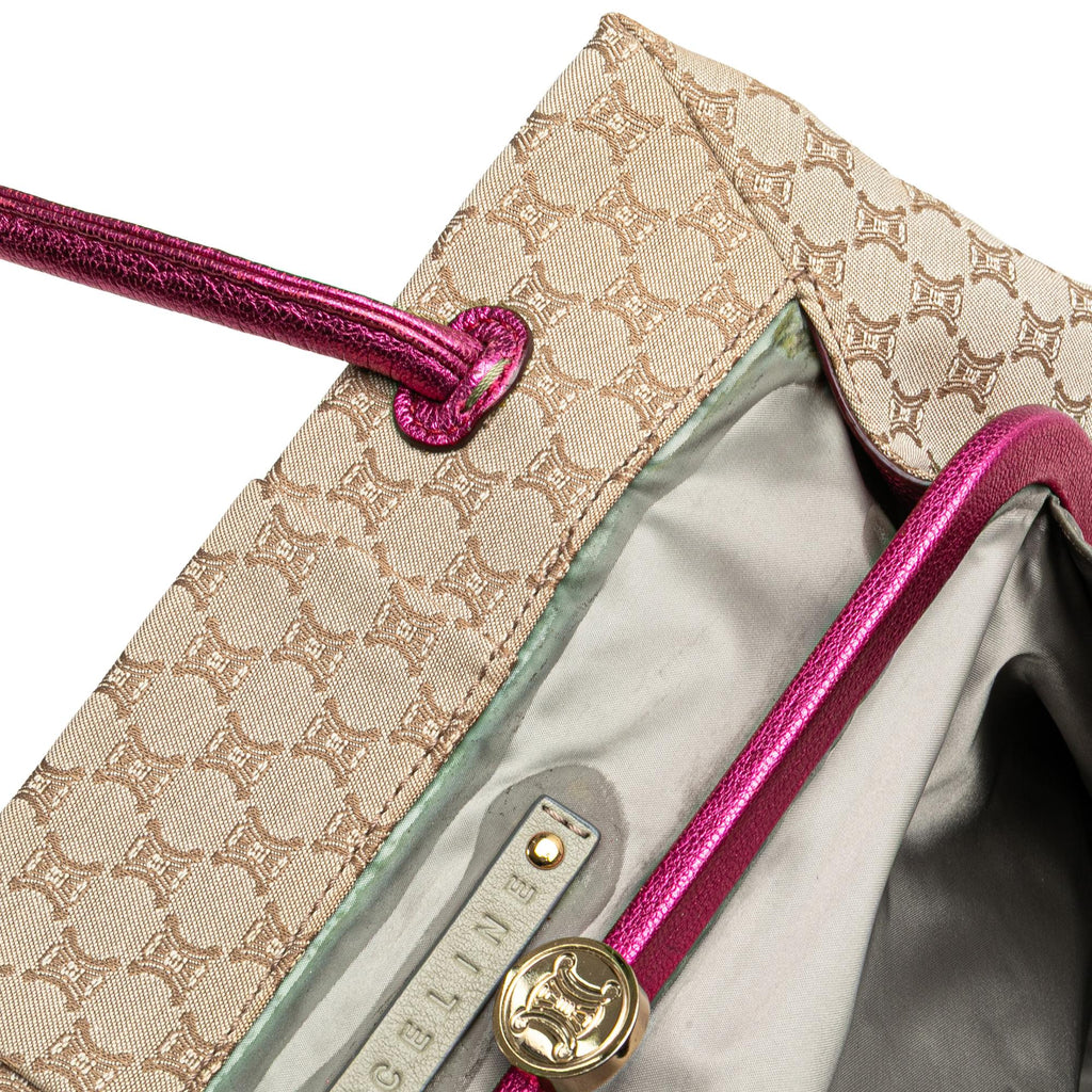Celine Macadam Canvas Clasp Tote