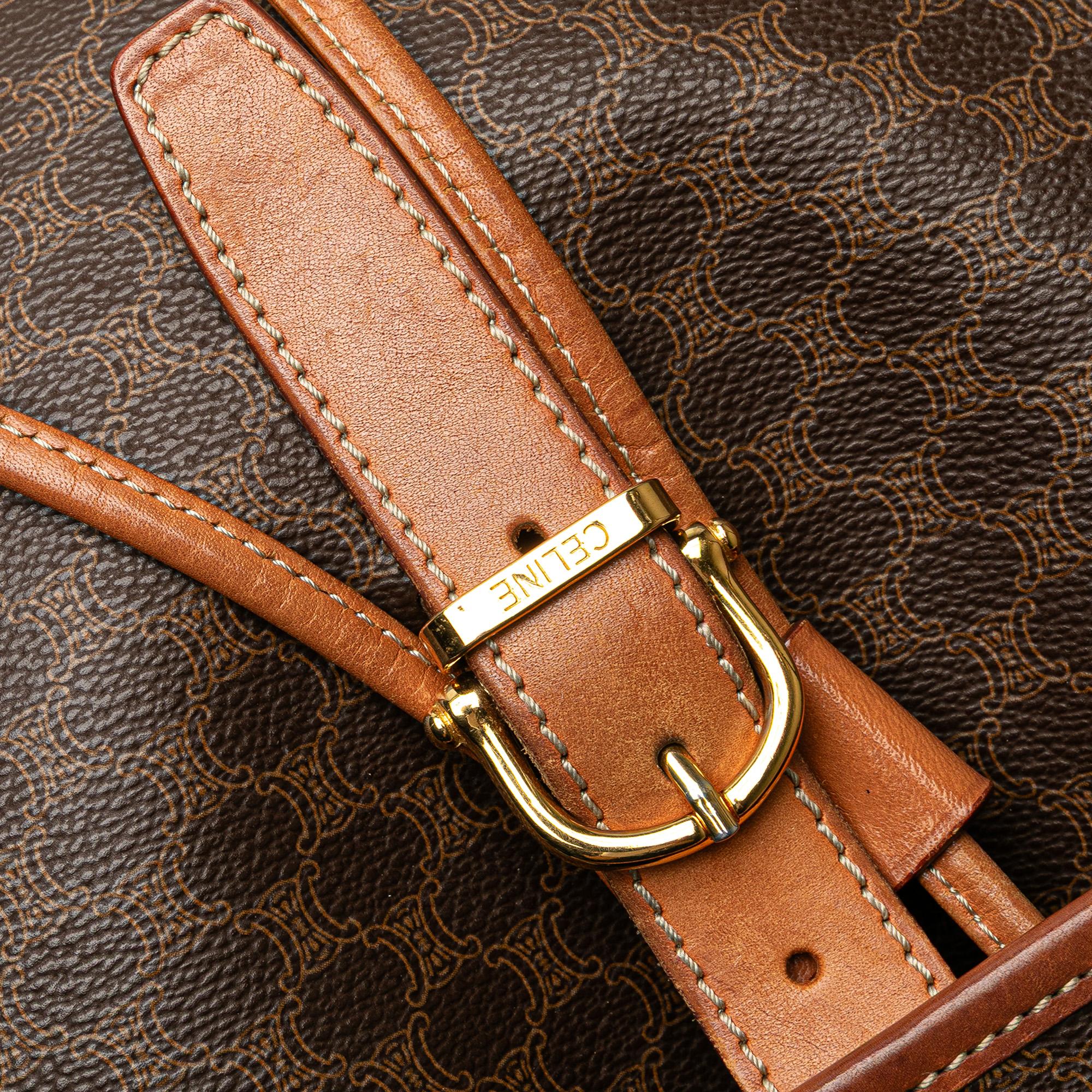 Celine Macadam Coated Canvas Backpack
