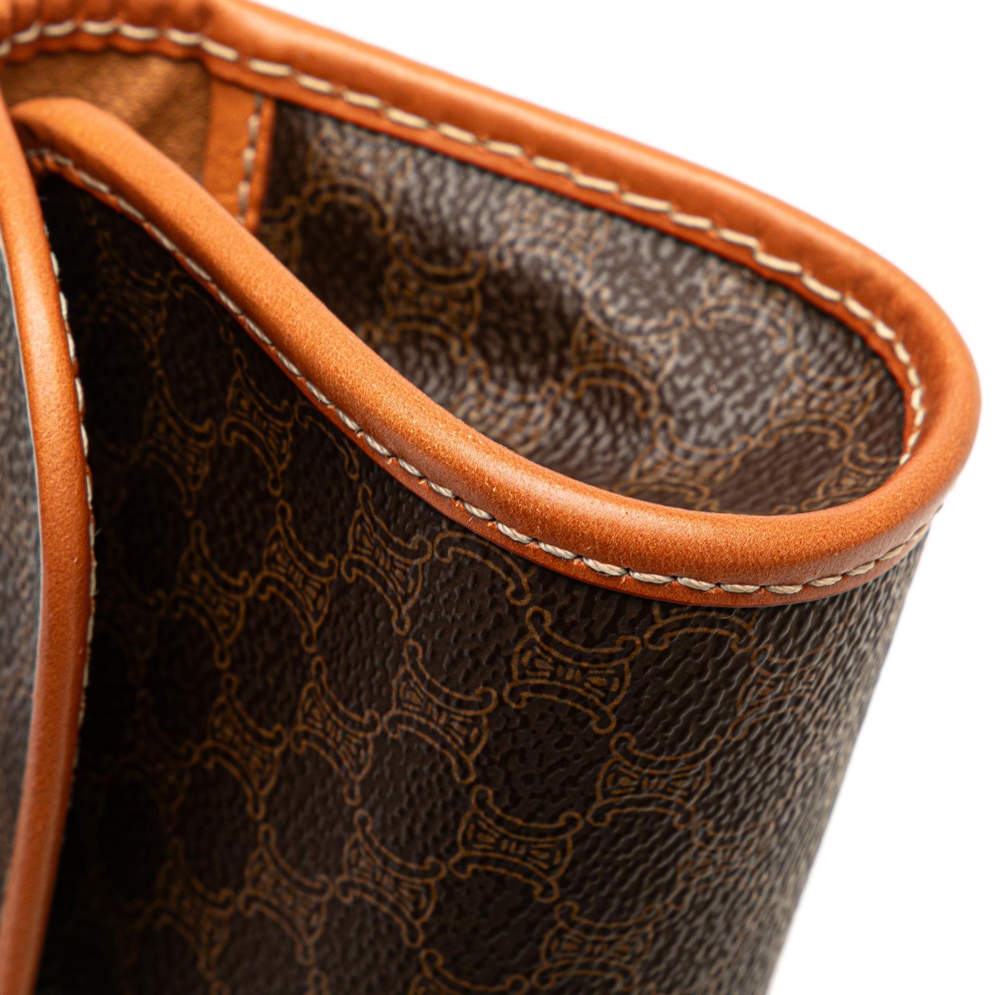 Celine Macadam Coated Canvas Clutch