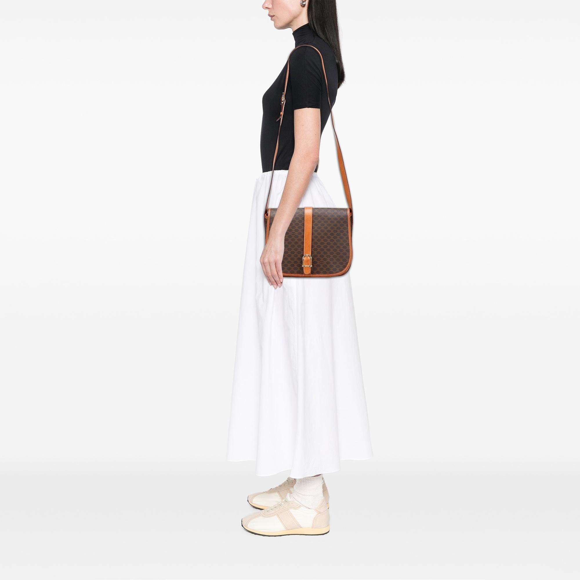 Celine Macadam Coated Canvas Crossbody
