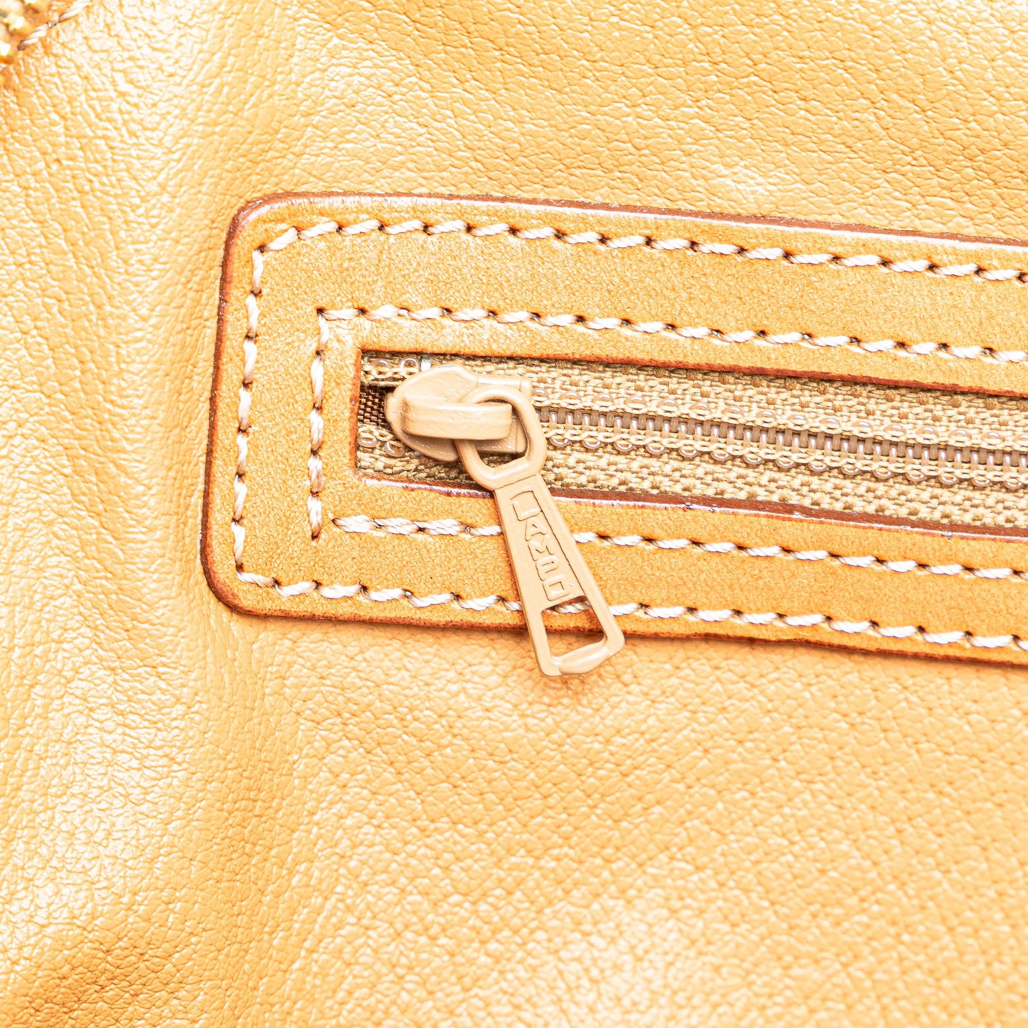 Celine Macadam Coated Canvas Dome Satchel