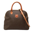 Celine Macadam Coated Canvas Dome Satchel