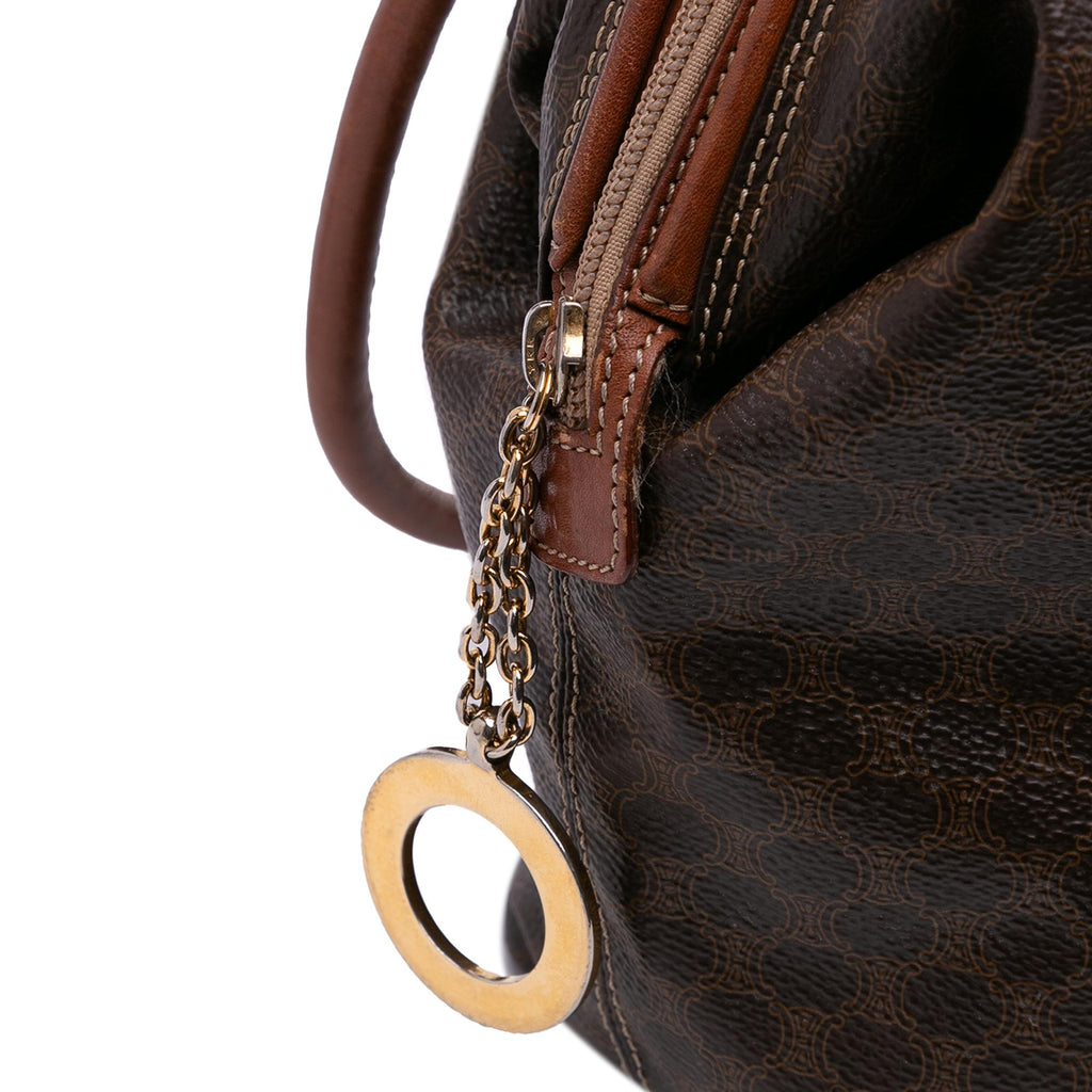 Celine Macadam Coated Canvas Shoulder Bag
