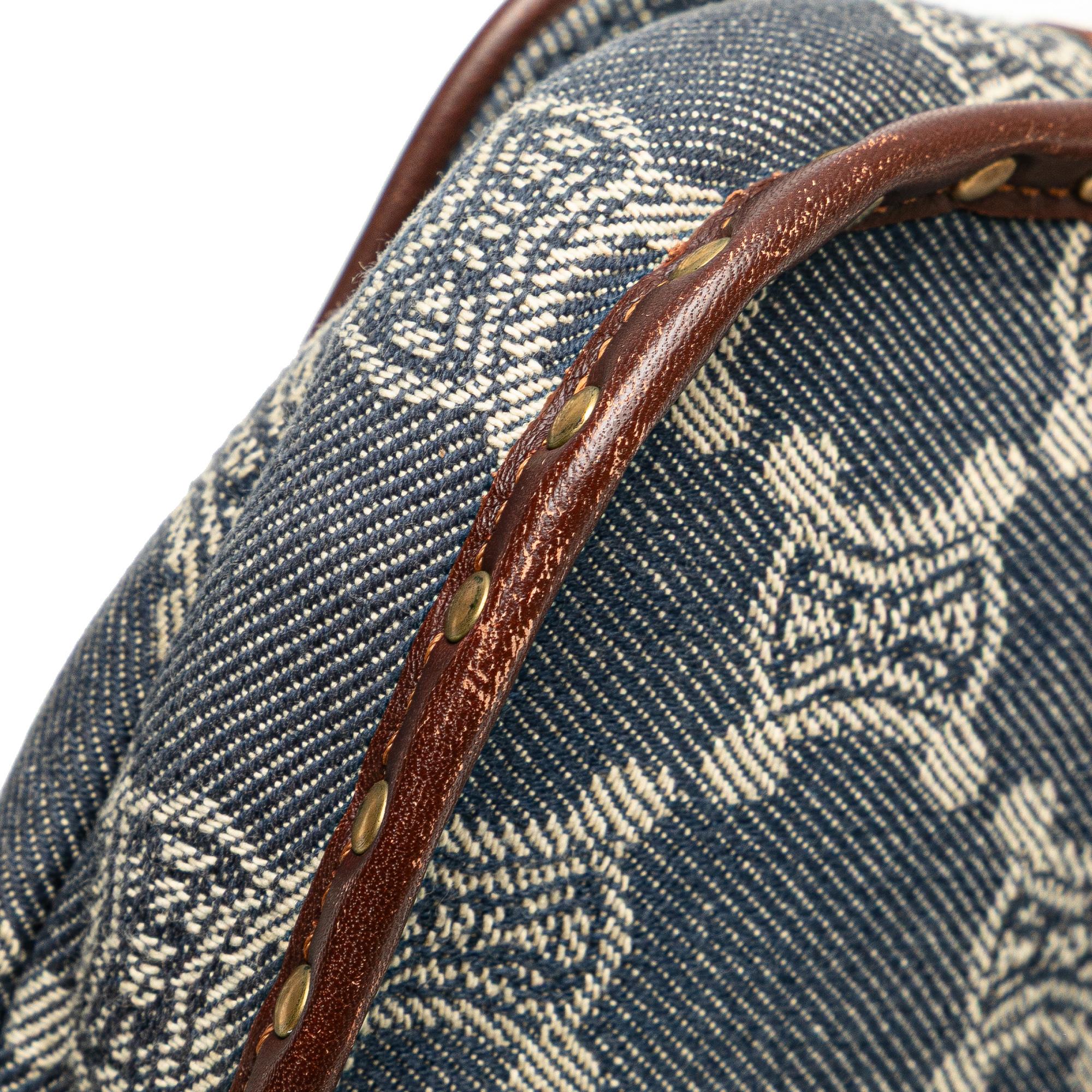 Celine Macadam Denim Double Pocket Belt Bag
