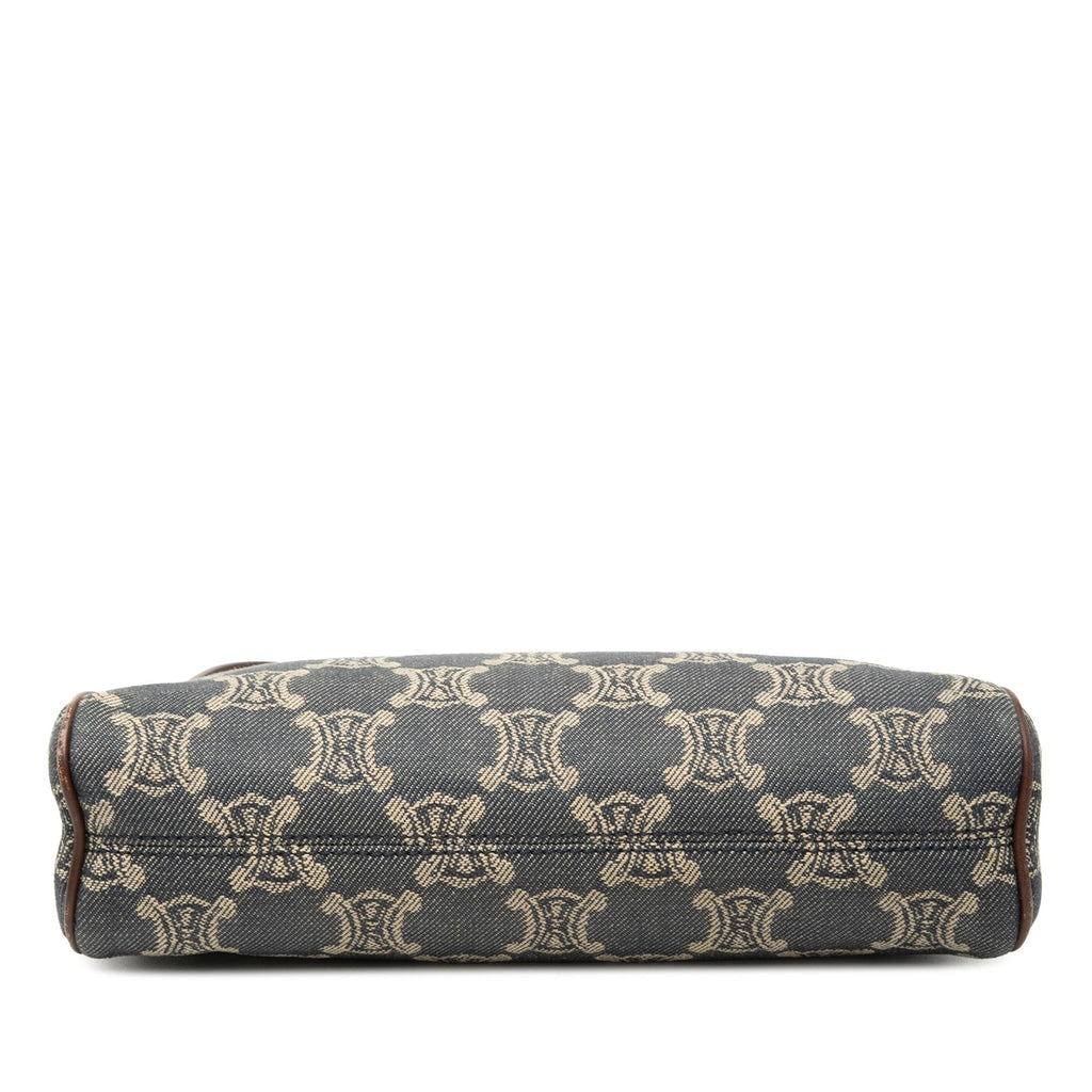 Celine Macadam Denim Shoulder Bag