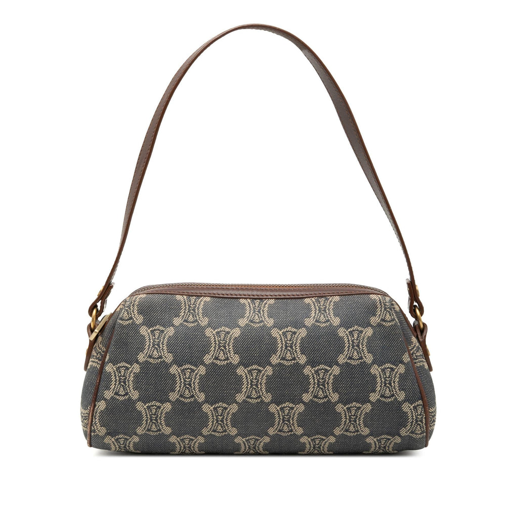 Celine Macadam Denim Shoulder Bag