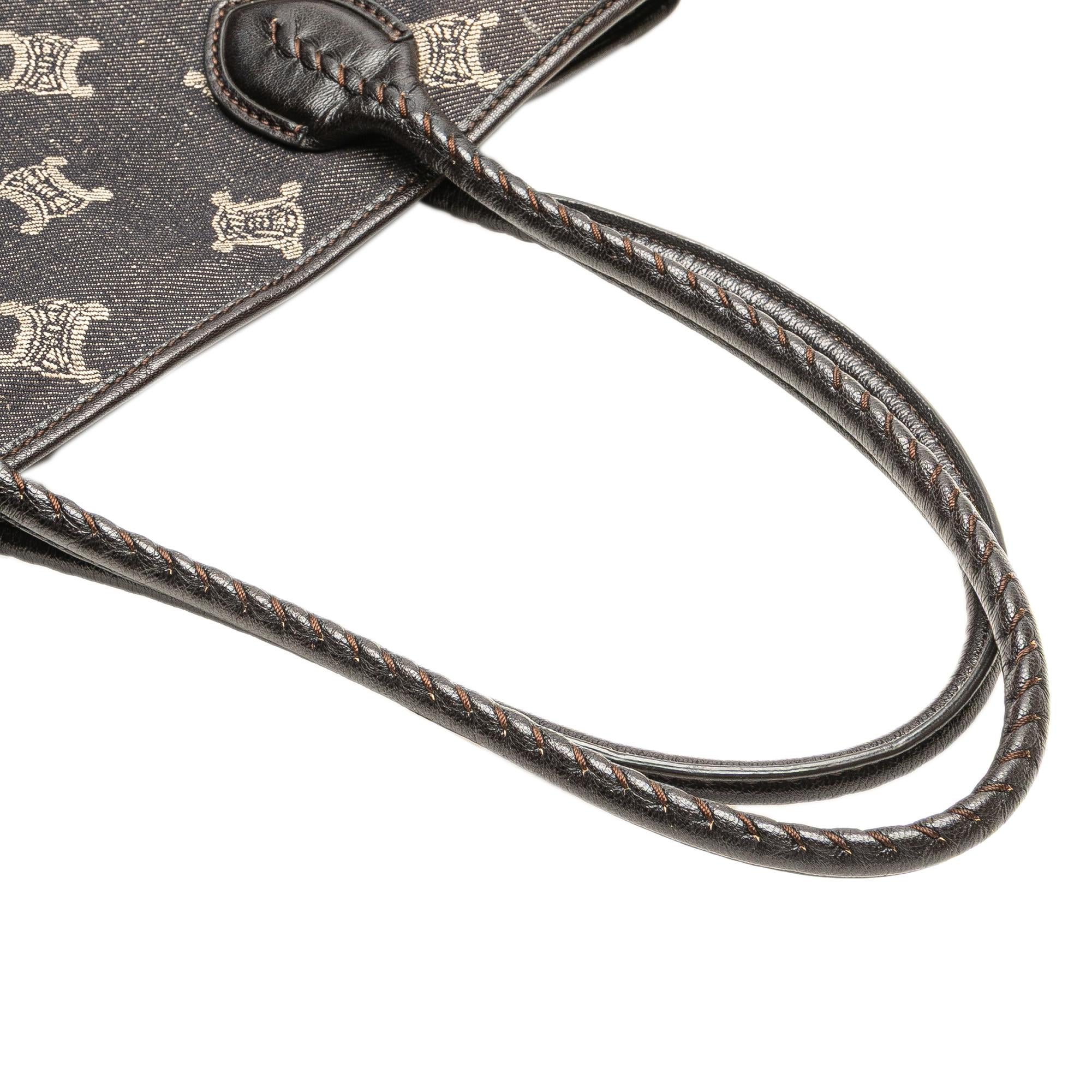Celine Macadam Denim Tote