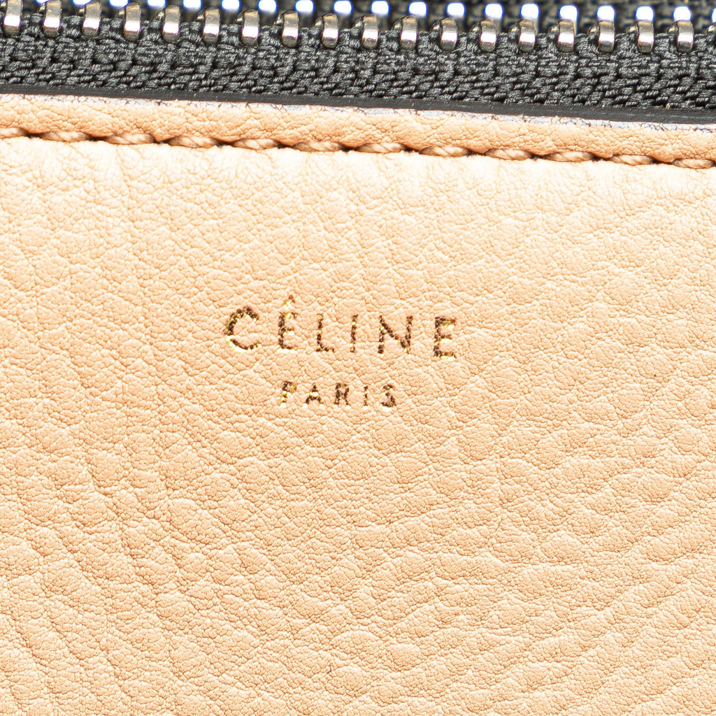Celine Medium Bicolor Leather Edge Handbag