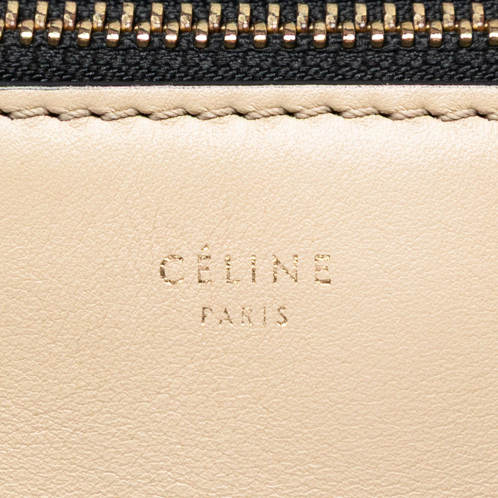 Celine Medium Bicolor Leather Edge Handbag
