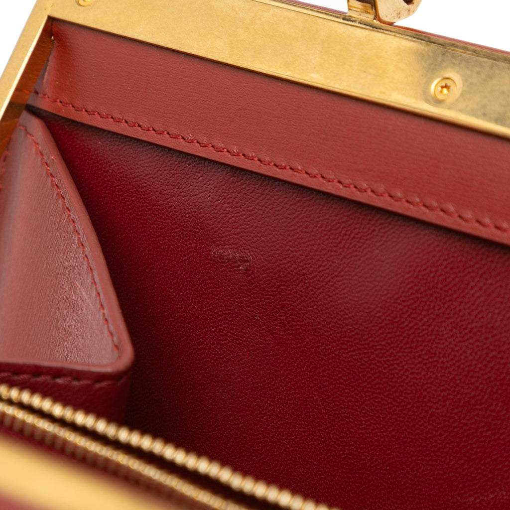 Celine Medium Calfskin Clasp Handbag