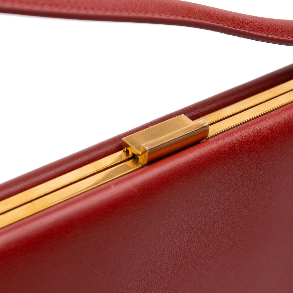 Celine Medium Calfskin Clasp Handbag