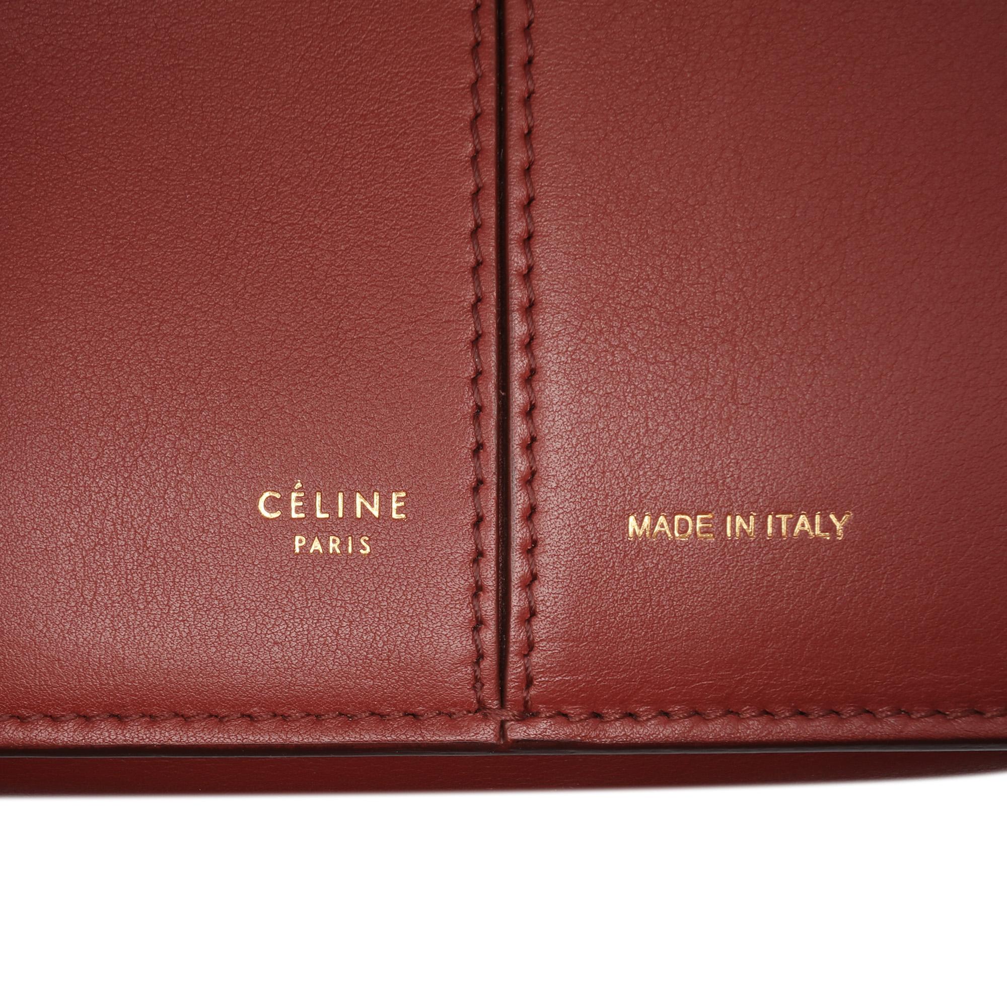 Celine Medium Calfskin Trifold Tote