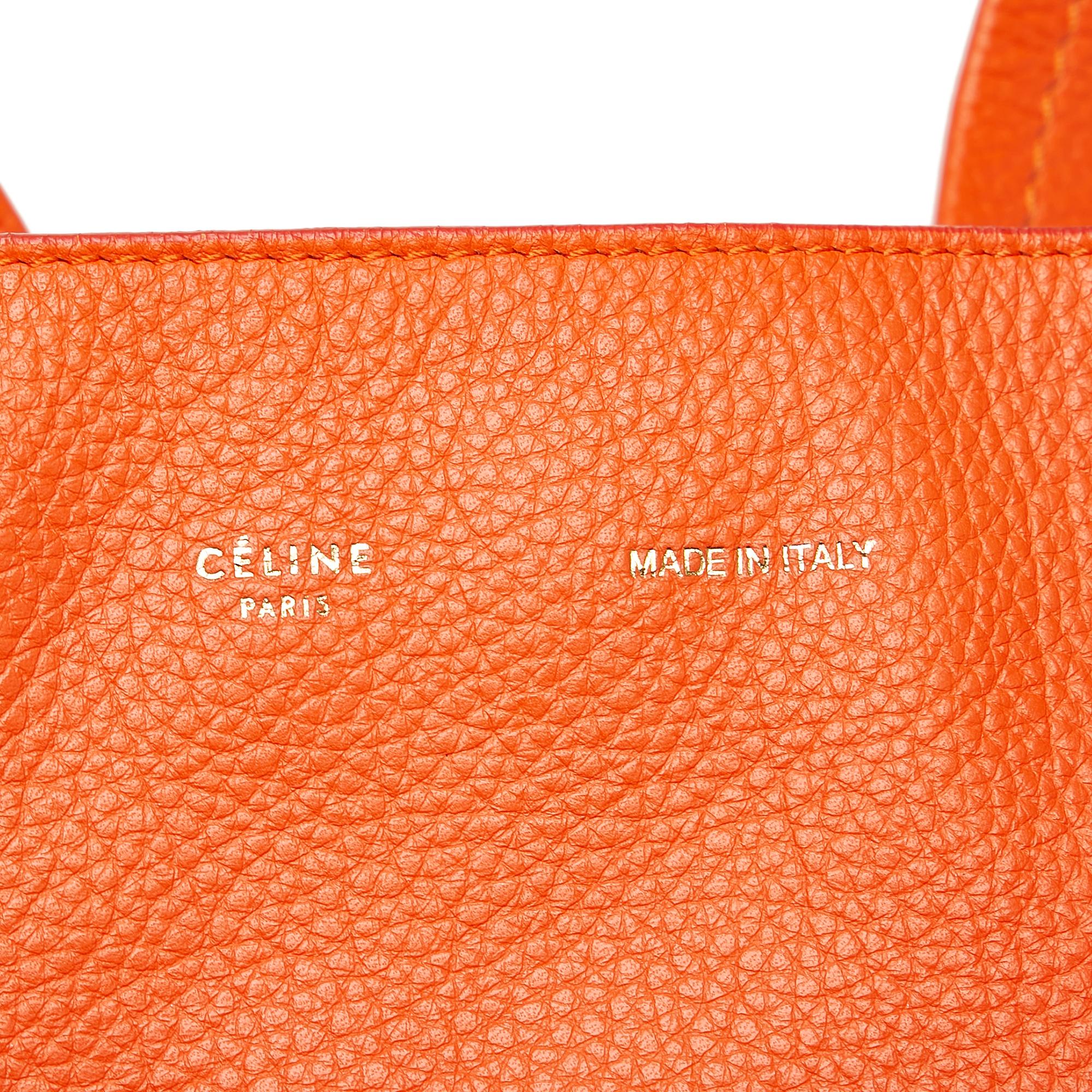 Celine Medium Horizontal Cabas Leather Tote Bag (SHG-37629)