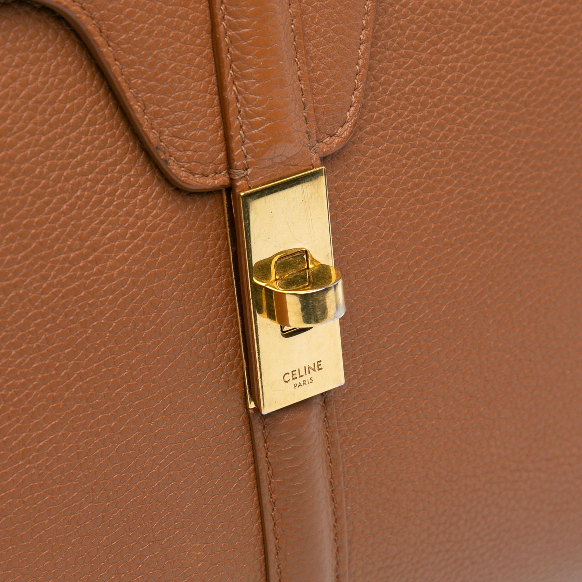 Celine Medium Leather 16 Satchel