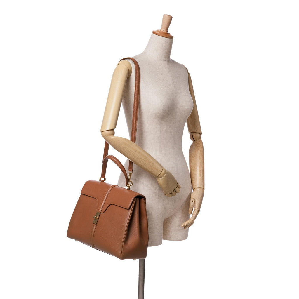 Celine Medium Leather 16 Satchel