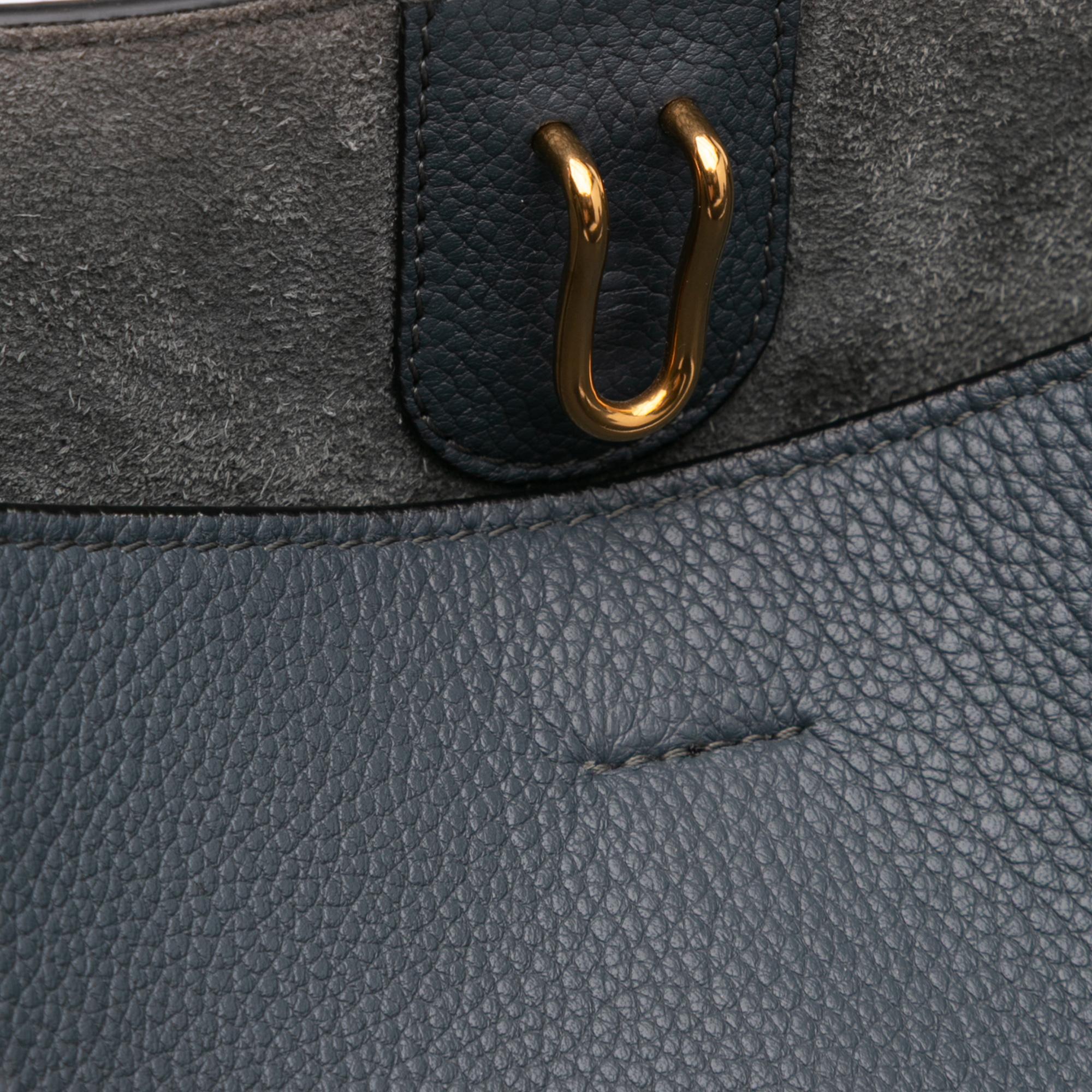 Celine Medium Leather Seau Sangle Bucket Bag