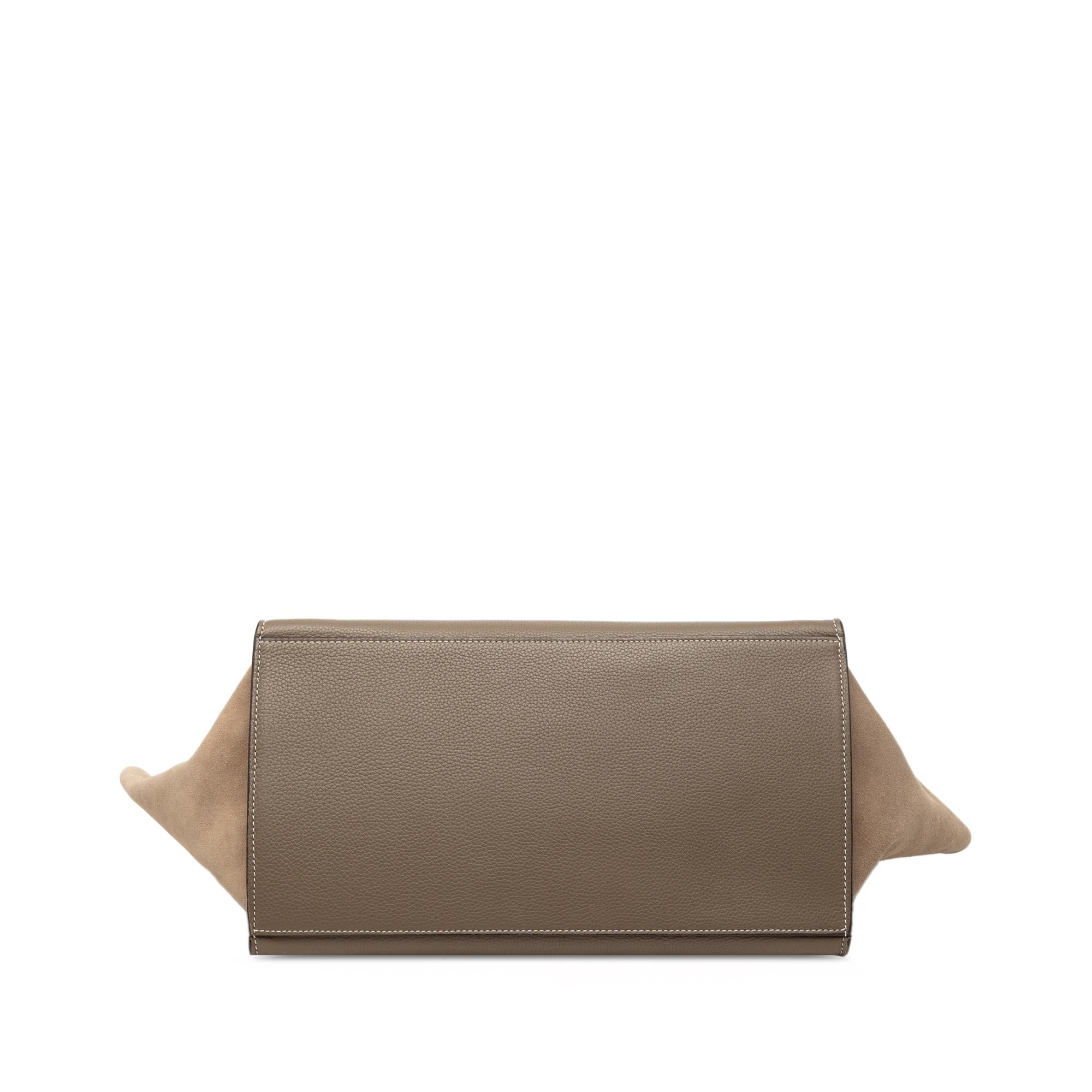 Celine Medium Leather Trapeze Satchel