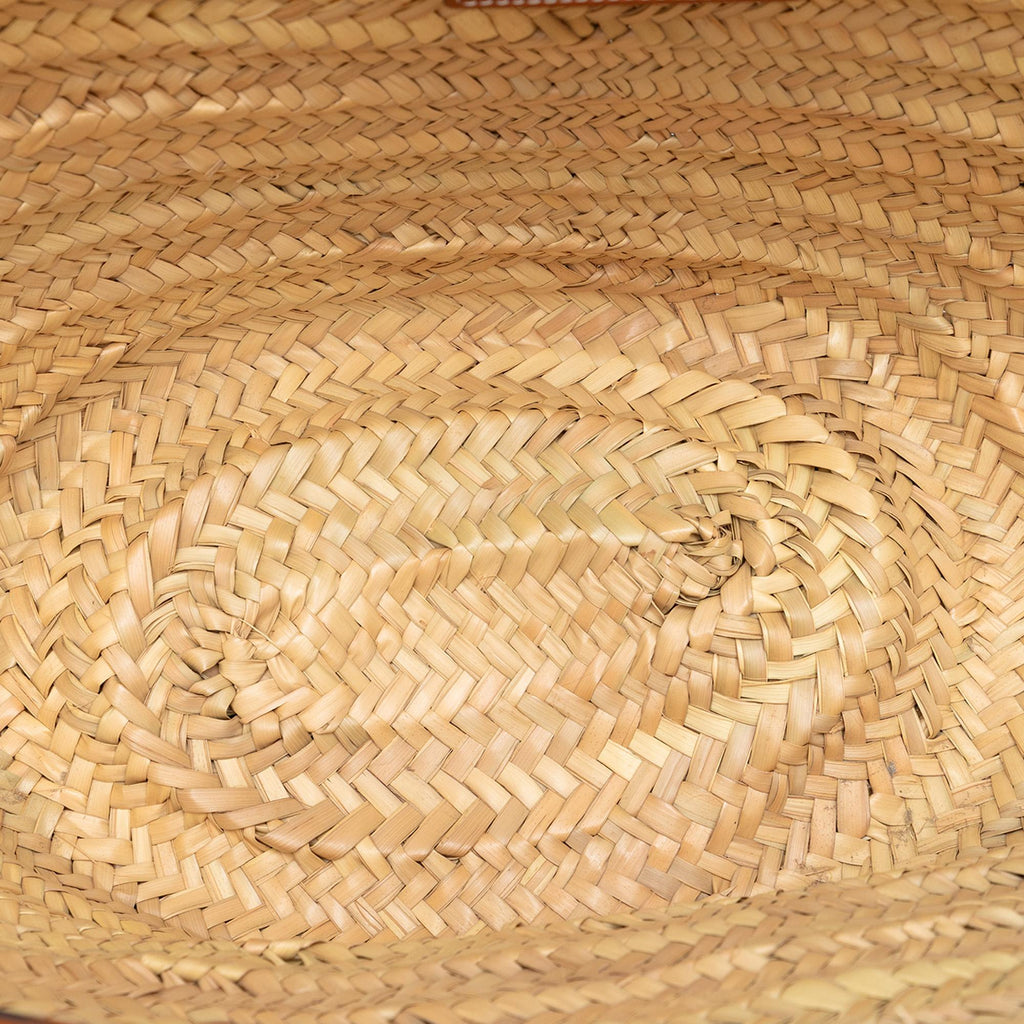 Celine Medium Raffia Gridded Classic Panier Tote